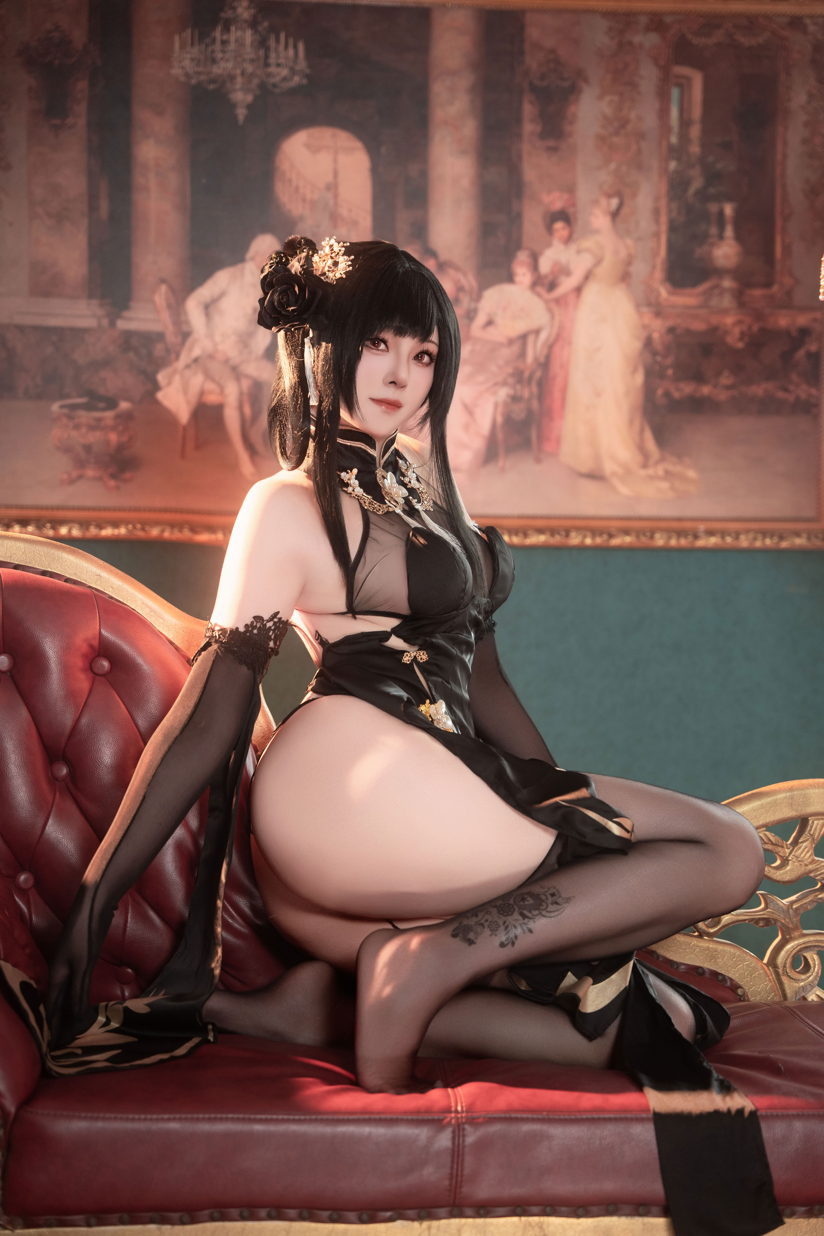 Đọc truyện hentai Tuyển tập Albums siêu phẩm Cosplay - Chap 1241 - Natsuko - Azur Lane Zhenhai Cheongsam