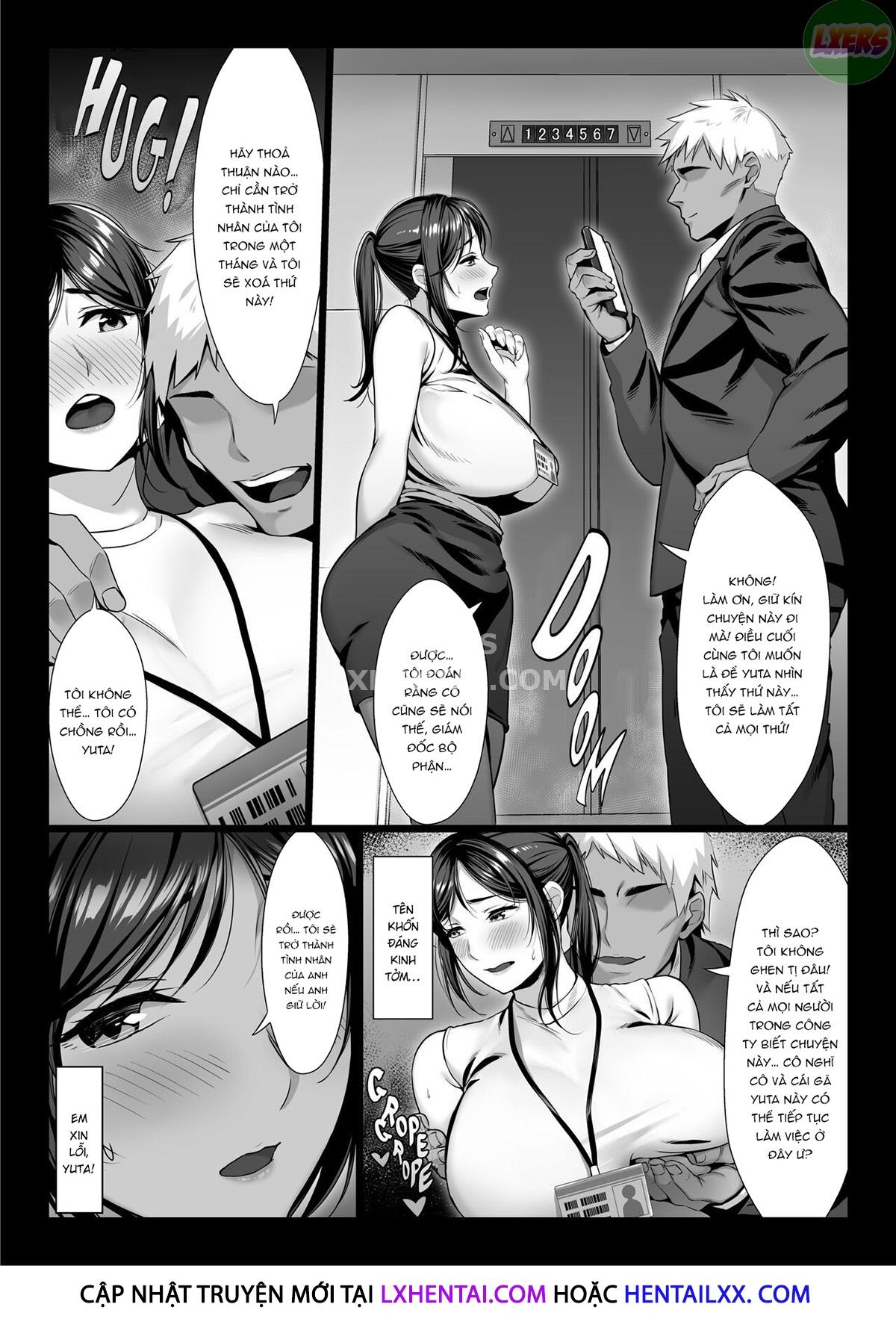 Đọc truyện hentai Niizuma Joushi Wa Buka No Chinpo De Do-M Ochi - Oneshot