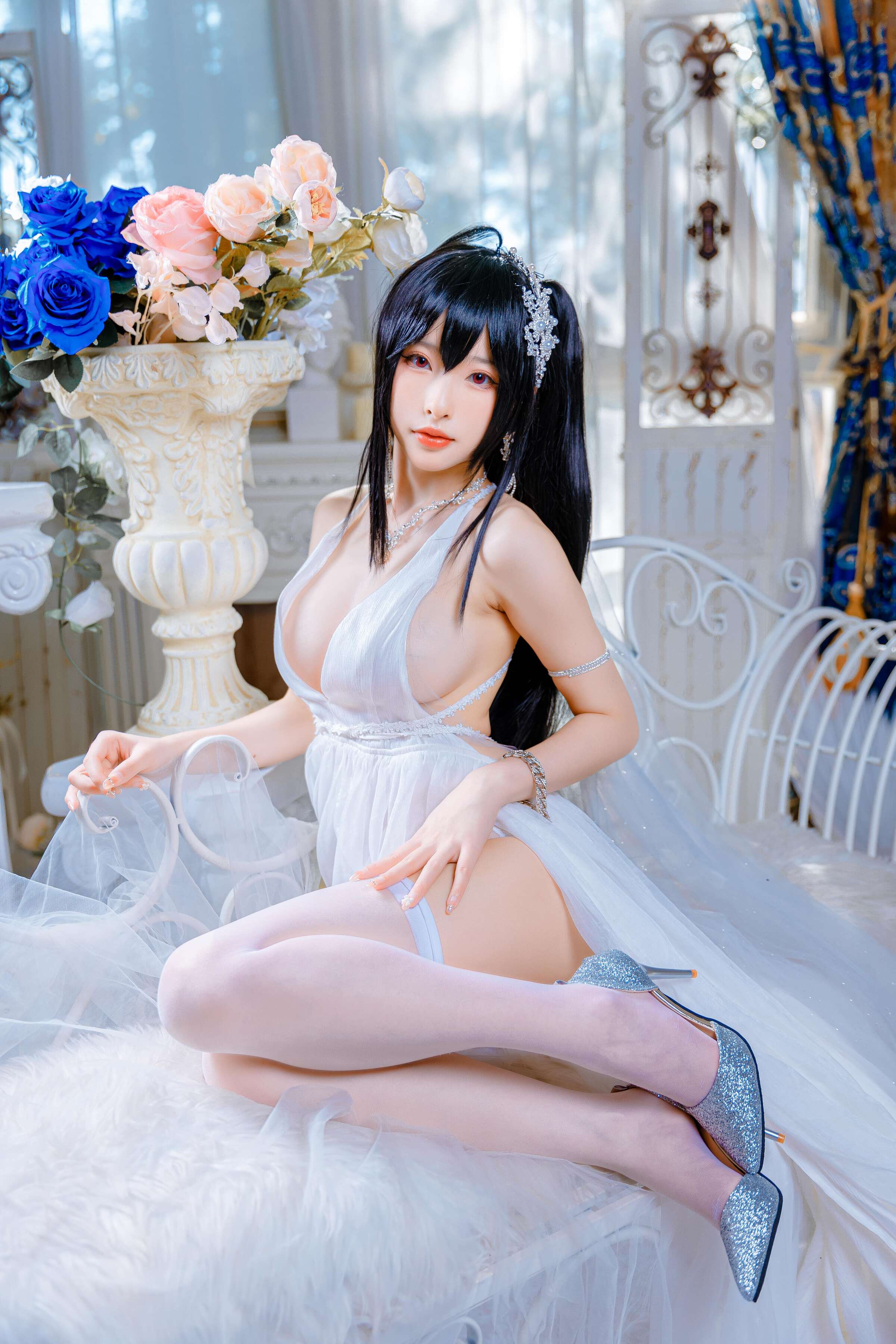 Đọc truyện hentai Tuyển tập Albums siêu phẩm Cosplay - Chap 525 - Shimizu Yuno - Taihou wedding dress