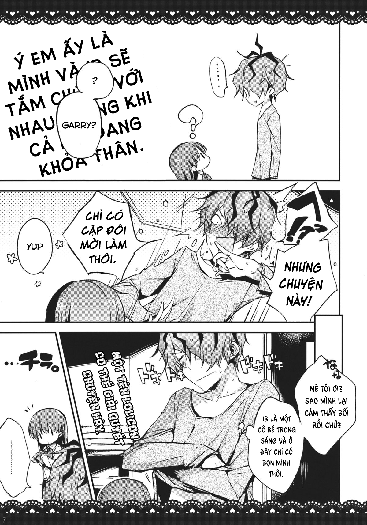 Đọc truyện hentai Ib to Garry o Issho ni Ofuro ni Ireru to Dou Naru no? - Oneshot