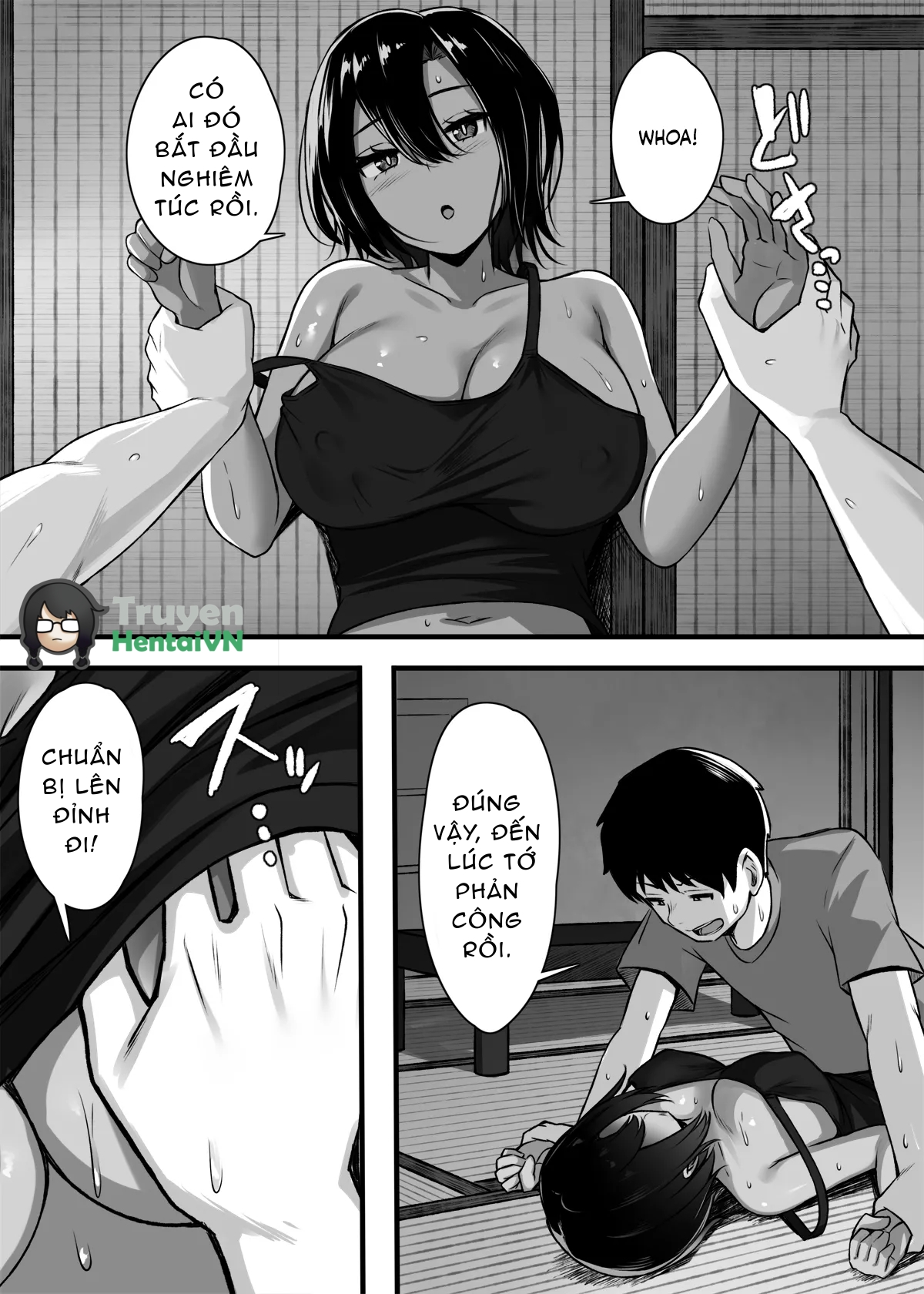 Đọc truyện hentai Makezu Girai na Osananajimi to H Shoubu suru Hanashi - Oneshot