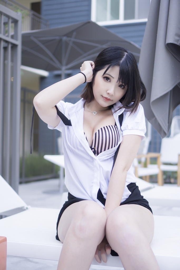Đọc truyện hentai Tuyển tập Albums siêu phẩm Cosplay - Chap 291 - Hana Bunny – Wet Shirt Casual