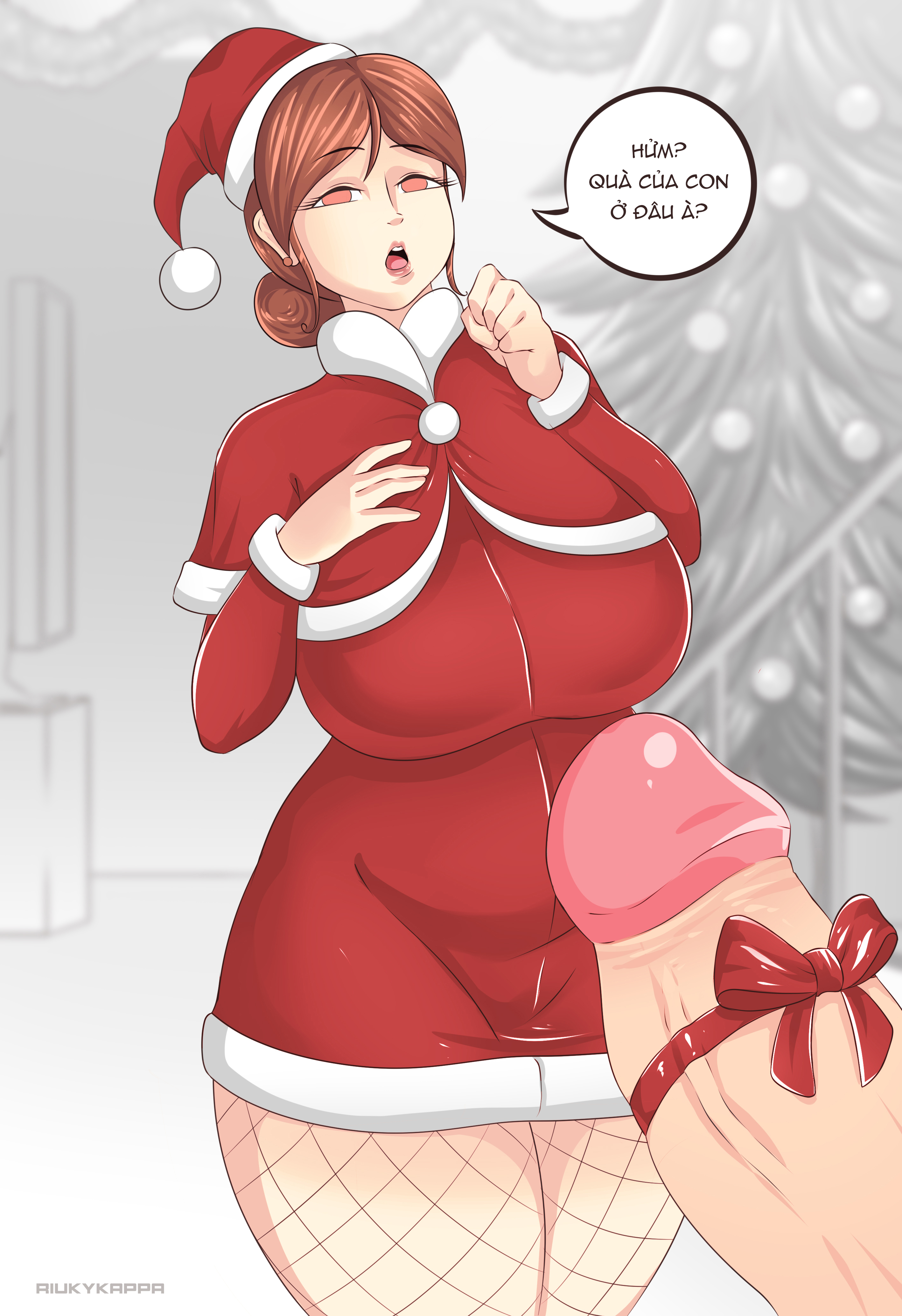Đọc truyện hentai (Riukykappa) Mom's horny Christmas [Part 3] - Oneshot - Color