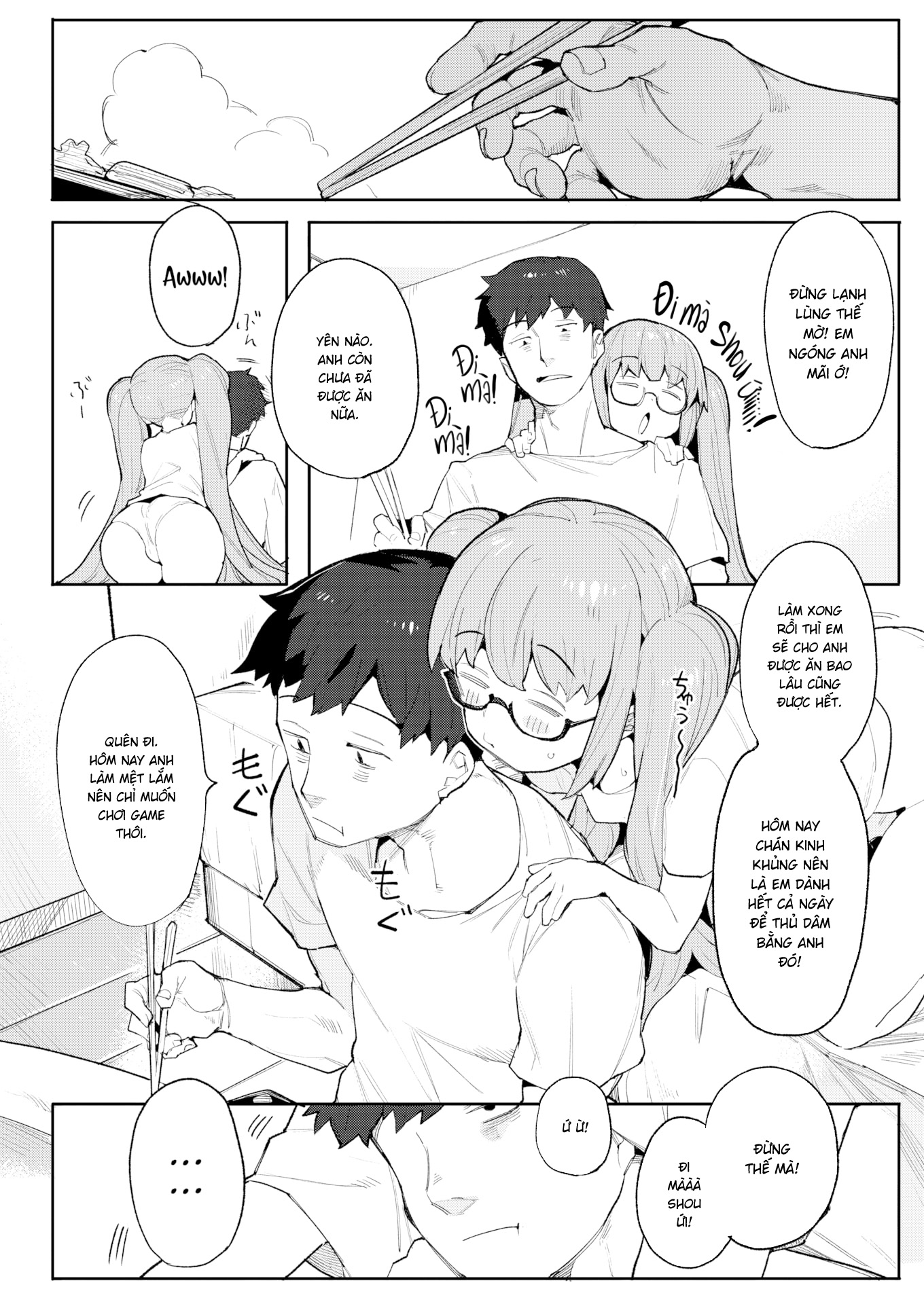 Đọc truyện hentai Mừng anh về nhà - Oneshot