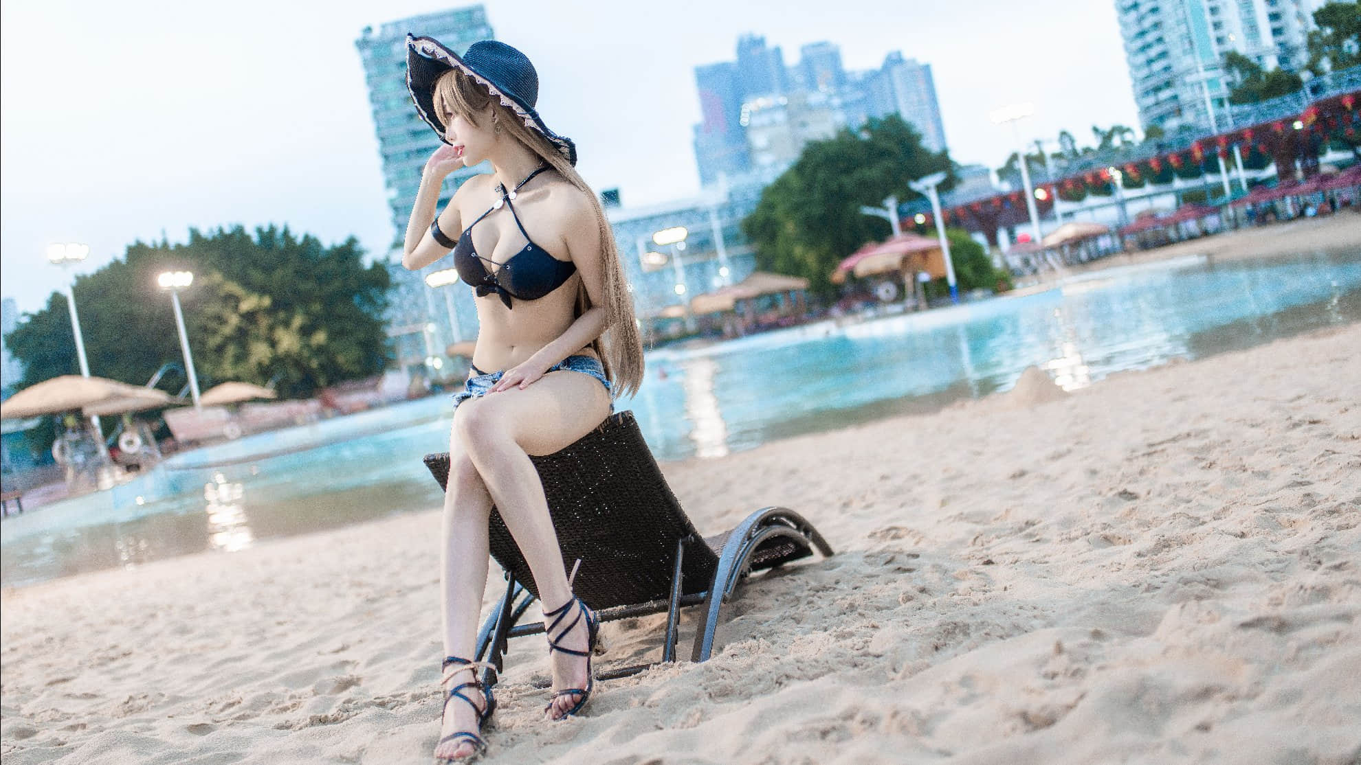 Đọc truyện hentai Tuyển tập Albums siêu phẩm Cosplay - Chap 857 - [Zhou Ji is a cute bunny] Jean Bart swimsuit (Azur Lane)