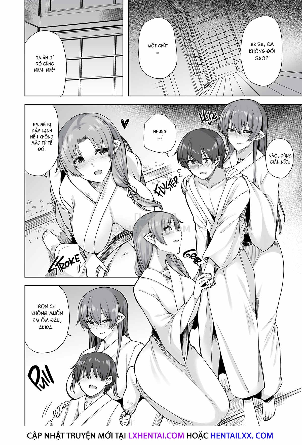 Đọc truyện hentai Spirited Away To The Snow Women's Harem - Oneshot