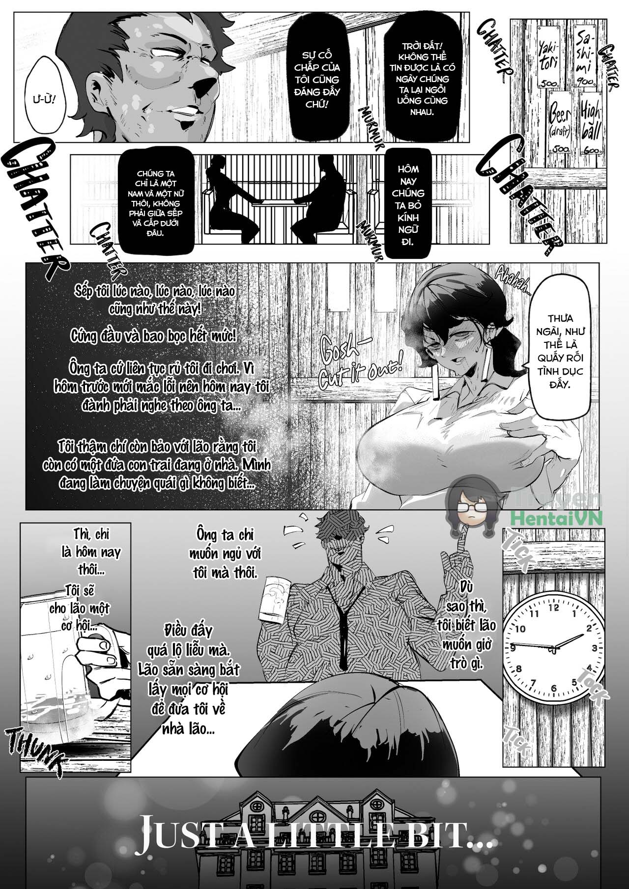 Đọc truyện hentai Người mẹ góa phụ này nào cũng bị sếp phạt - Oneshot