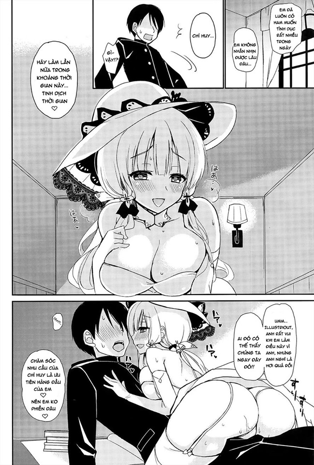 Đọc truyện hentai Junai Illustrious (Azur Lane) - Oneshot