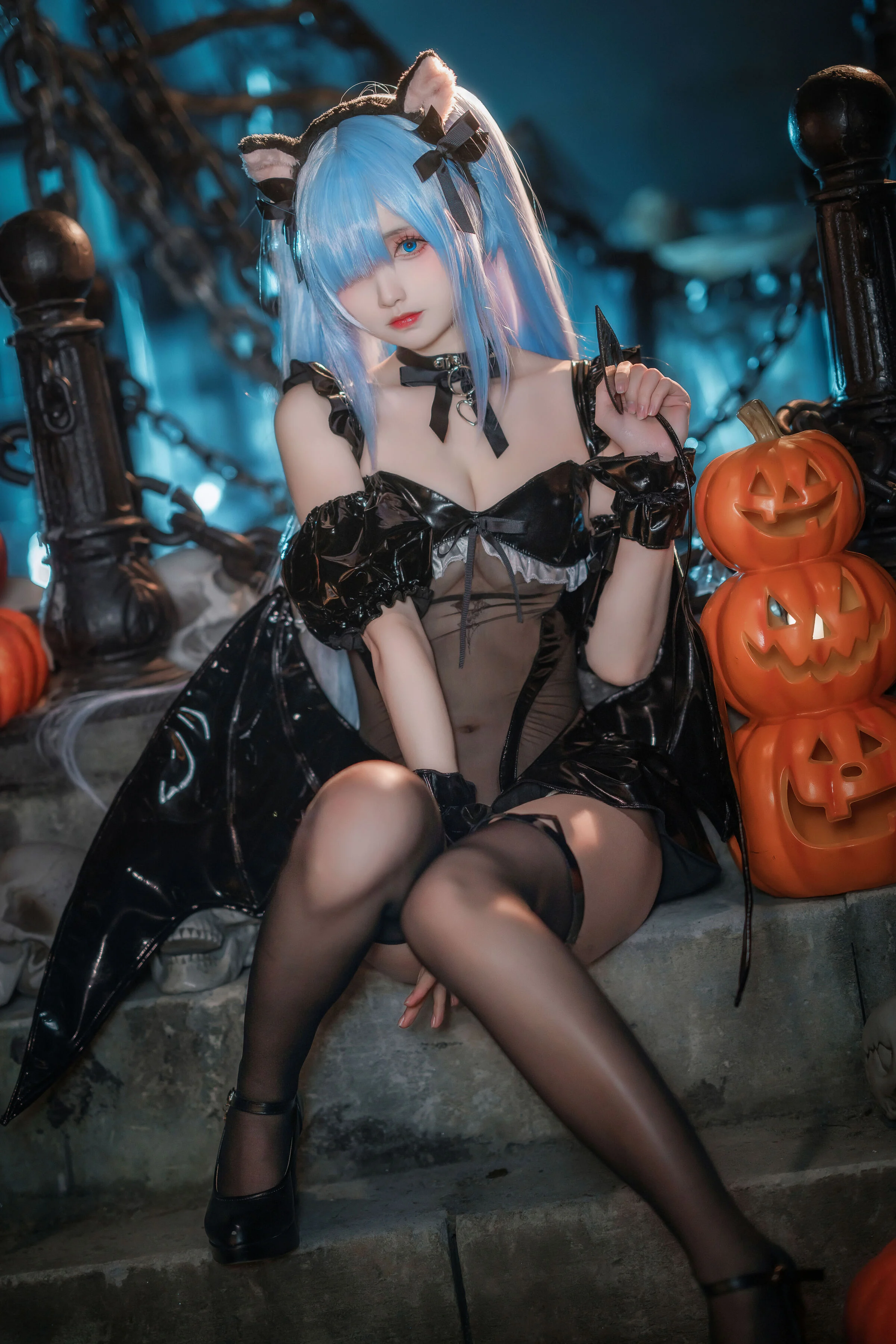 Đọc truyện hentai Tuyển tập Albums siêu phẩm Cosplay - Chap 150 - Azur Lane Janus Halloween Meow Meow Đêm kinh dị