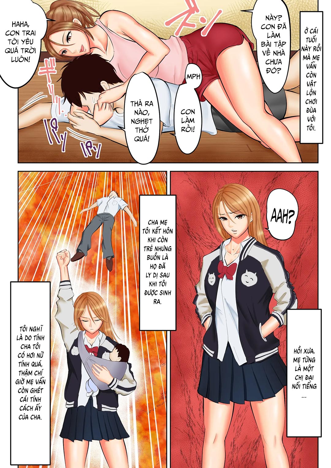 Đọc truyện hentai Người mẹ đơn thân hàng xóm - Oneshot