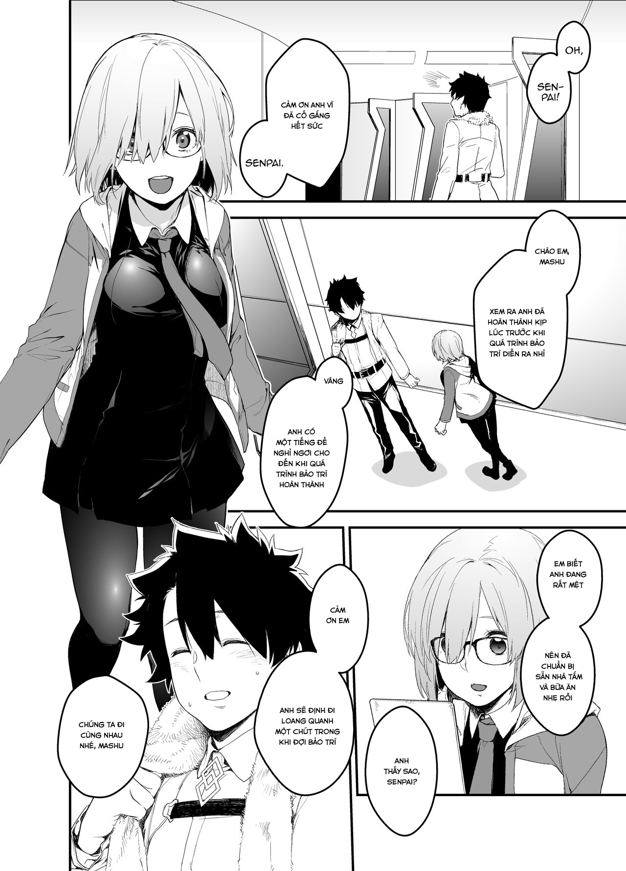 Đọc truyện hentai While Senpai Is Asleep During Maintenance - Oneshot