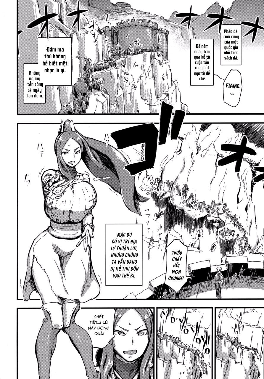 Đọc truyện hentai Majuu Teikoku Hishi Otto no Tame ni Kairaku Goumon ni Taeru Boukoku no Ouhi - Oneshot