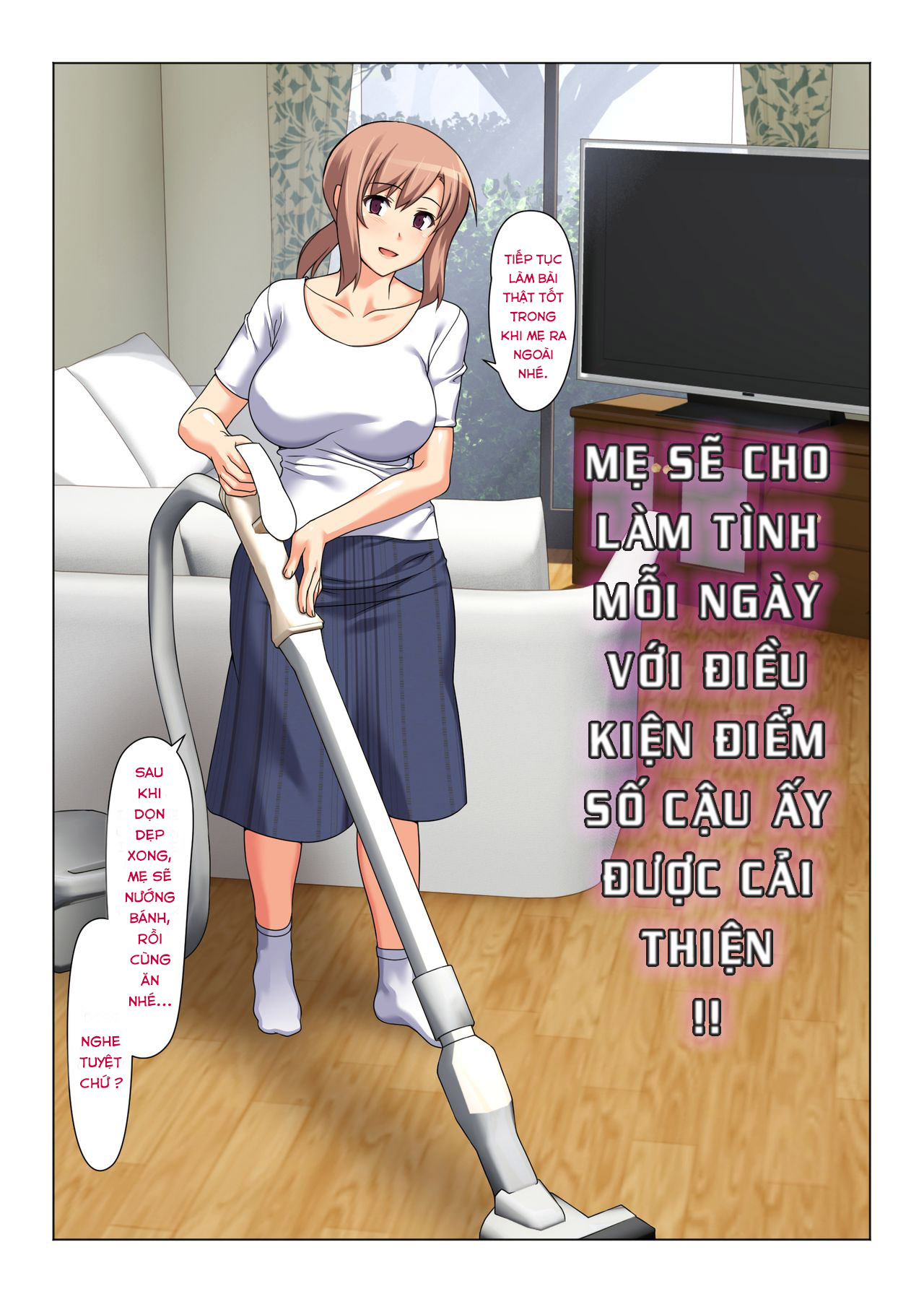Đọc truyện hentai His Mother gets him off every day as long as his grades improve - Oneshot-1