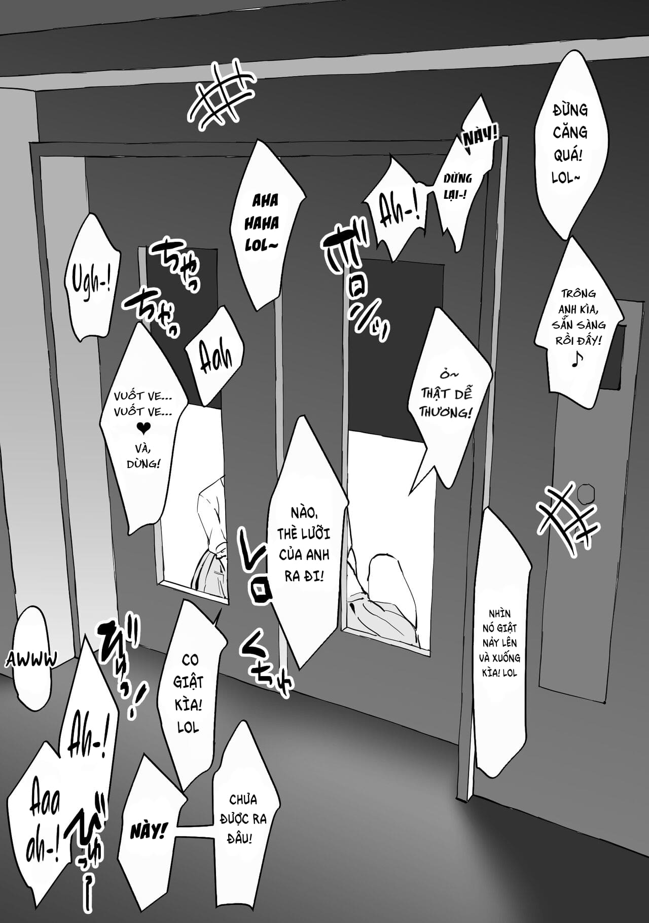 Đọc truyện hentai Bị mắc kẹt trong thang máy cùng các em gyaru - Oneshot