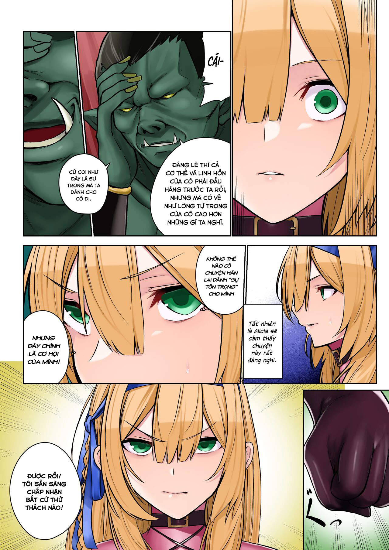 Đọc truyện hentai Himekishi Alicia no Junan -Orc-sama wa Himekishi o Tsukaima ni Shitai - Oneshot