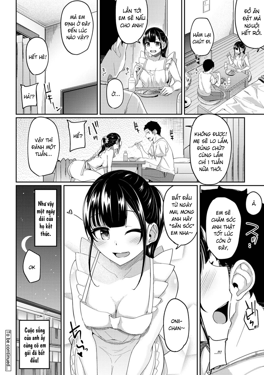 Đọc truyện hentai Tôi cố chịch em gái khi thấy ẻm mặc tạp dề khỏa thân... - Chap 8