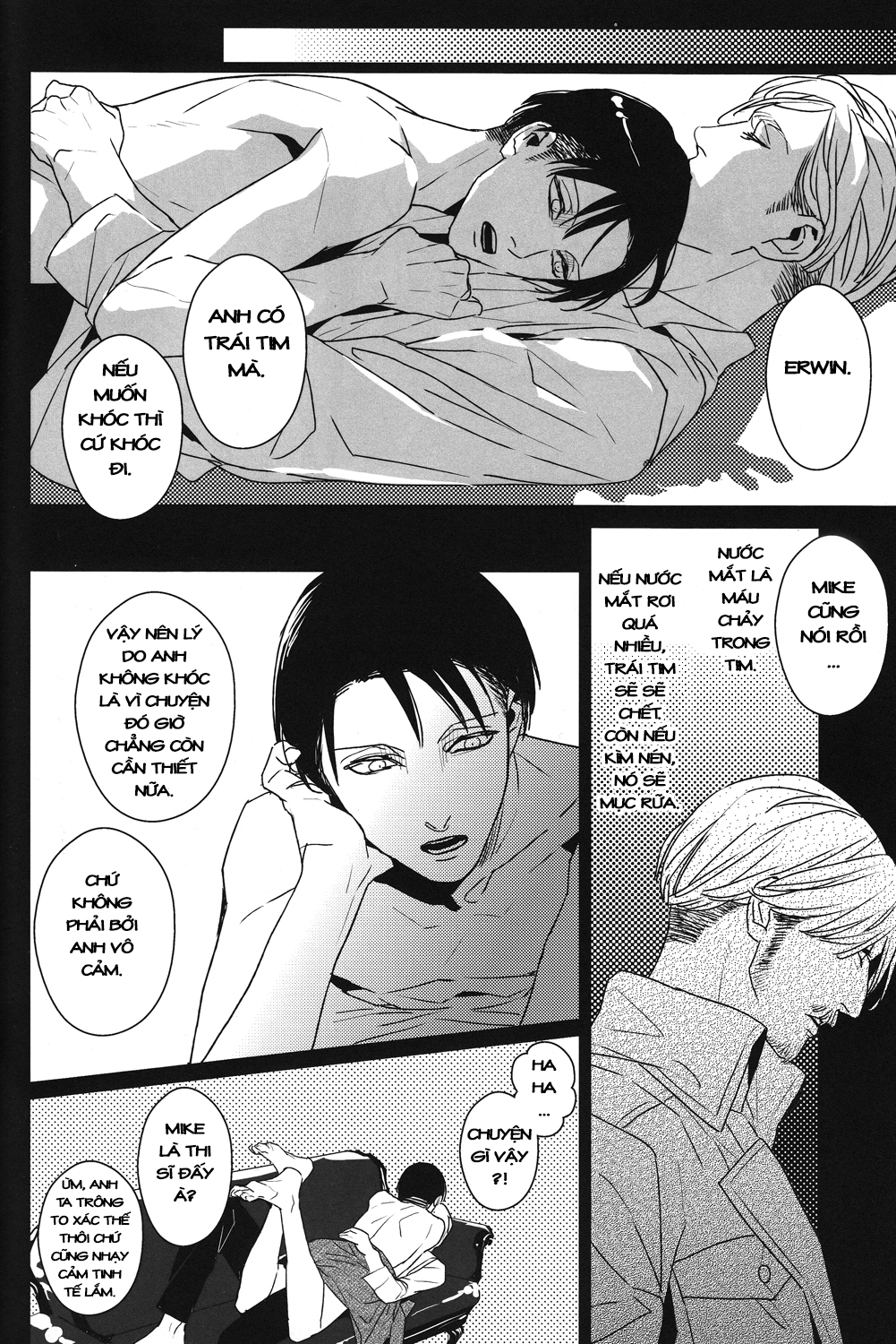 Đọc truyện hentai Icarus ga Nishi no Hate (Shingeki no Kyojin) - Oneshot