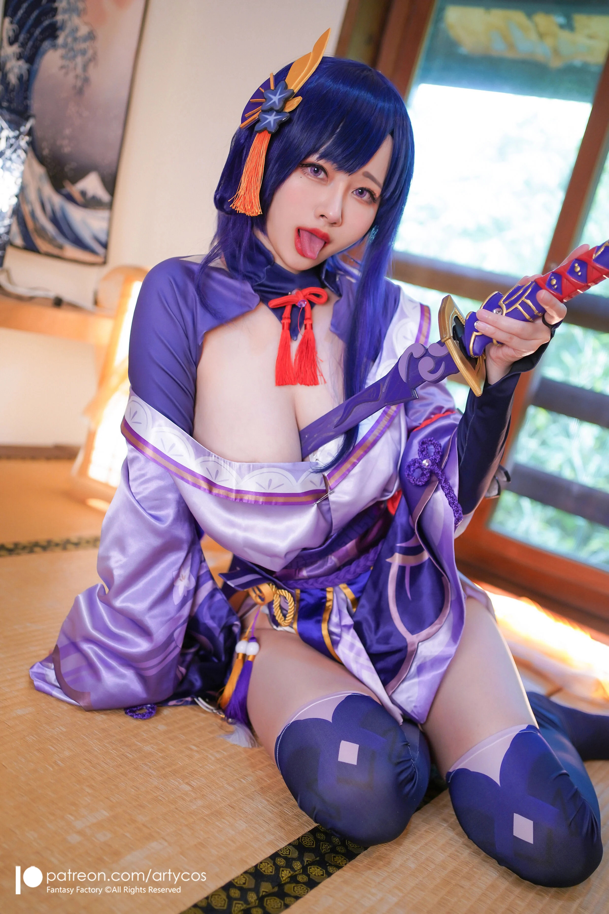 Đọc truyện hentai Tuyển tập Albums siêu phẩm Cosplay - Chap 296 - Arty Huang - Genshin Raiden Ei
