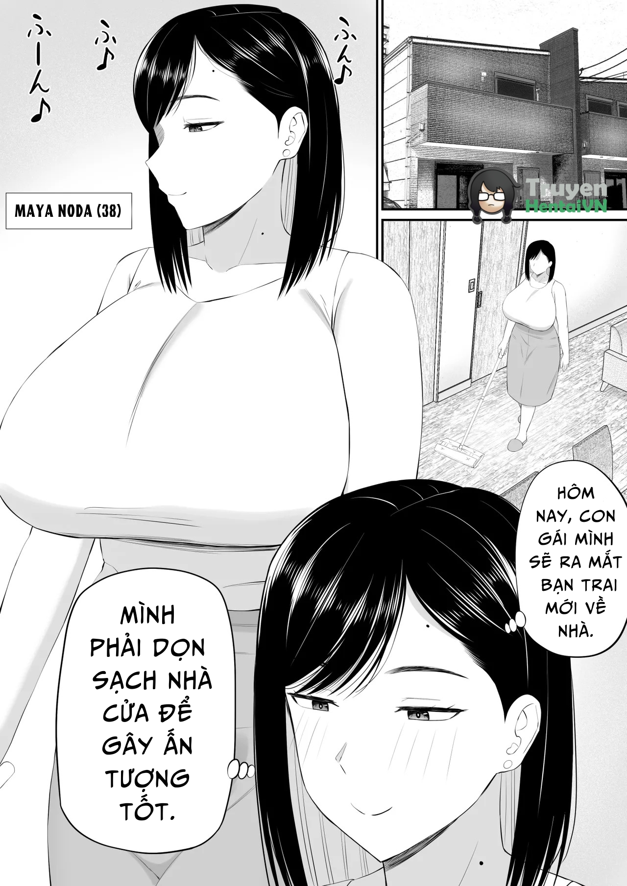 Đọc truyện hentai Sewayaki Kaa-san Musume no Kareshi ni Tanomarete Hitohada Nugu - Oneshot