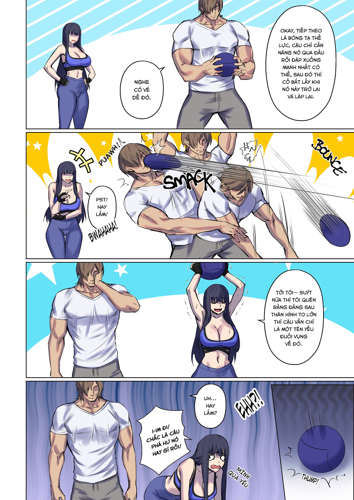Đọc truyện hentai Bắt cóc người ngoài hành tinh - Chap 3 - Phòng gym