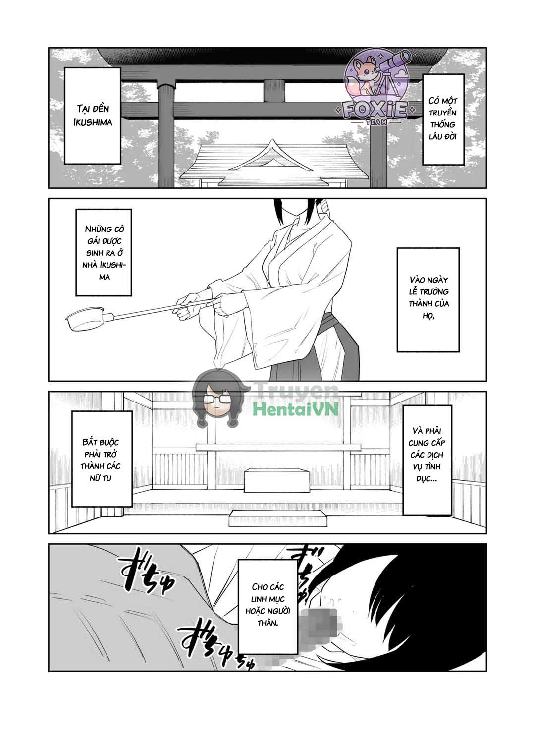 Đọc truyện hentai Kanojo wa Miko toshite Netorare Nakadashi Sareta - Oneshot