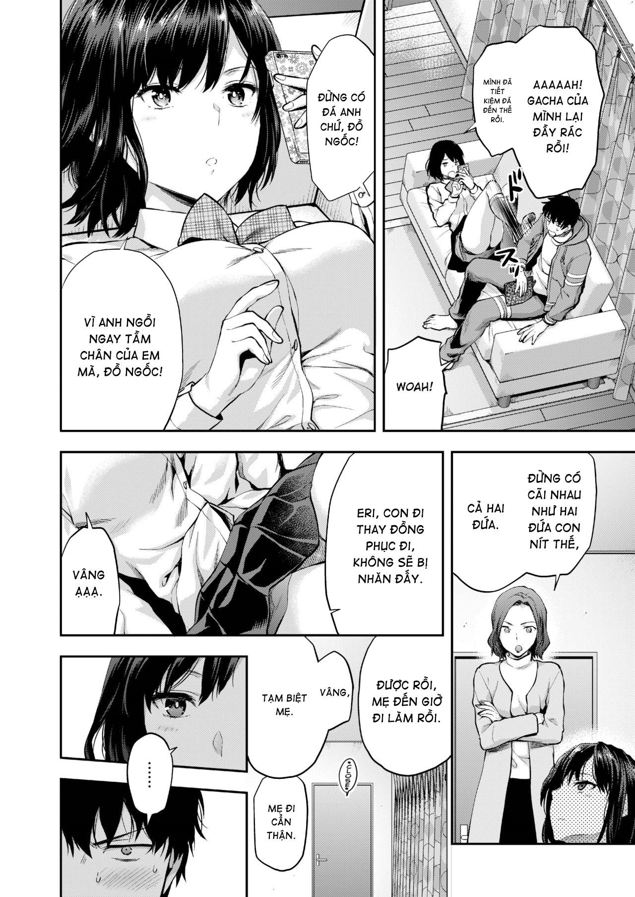Đọc truyện hentai Aru Hi no Eri to Ani - OneShot