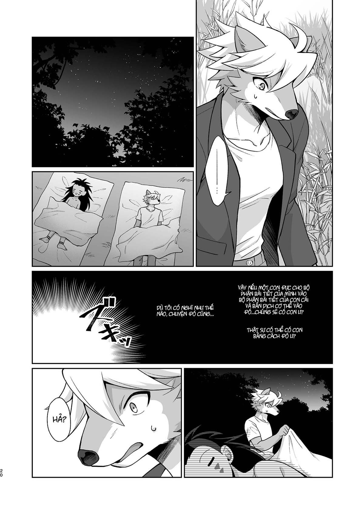 Đọc truyện hentai Sự ghép đôi giữa người và sói - Oneshot