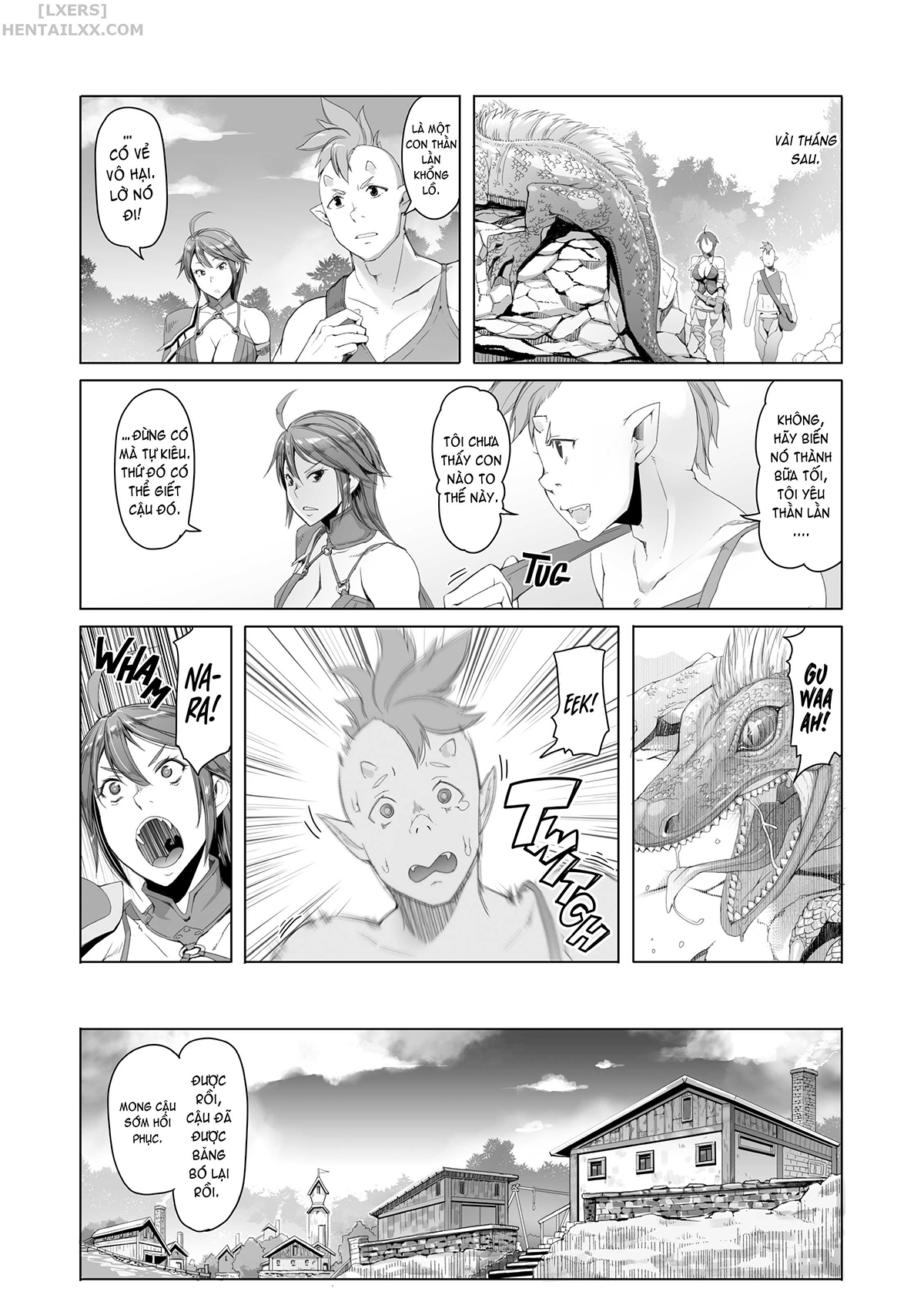 Đọc truyện hentai Maidens of Steel - Chap 1 - The White Orc and the Village Guard Captain