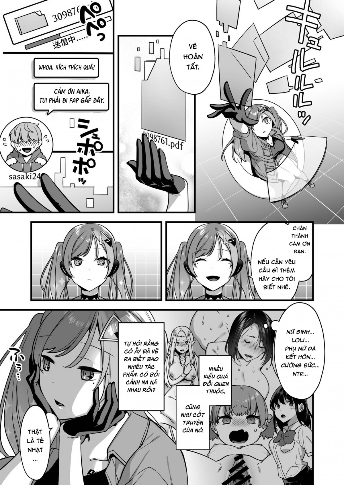 Đọc truyện hentai Ero Manga AI no Gyakushuu ~Jinrui Wakarase Gyaku Rape~ - Oneshot