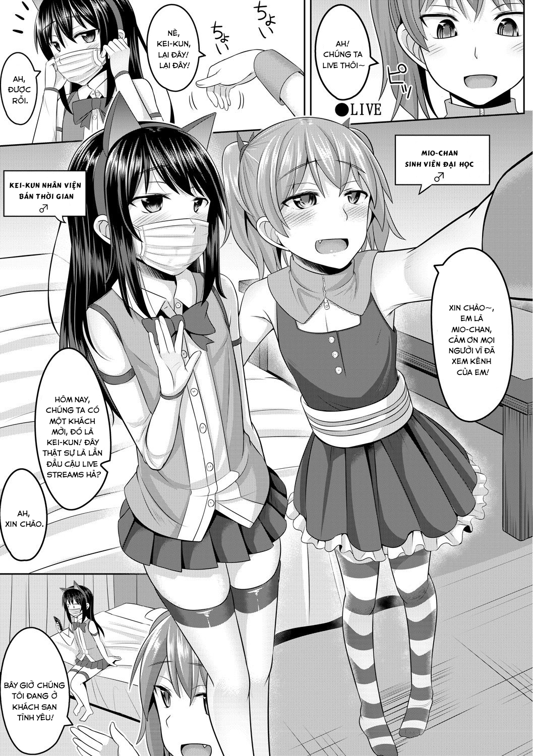 Đọc truyện hentai Cosplay Otokonoko-tachi ~ Ushiro no Ana ni Iretai Kankei - Chap 1