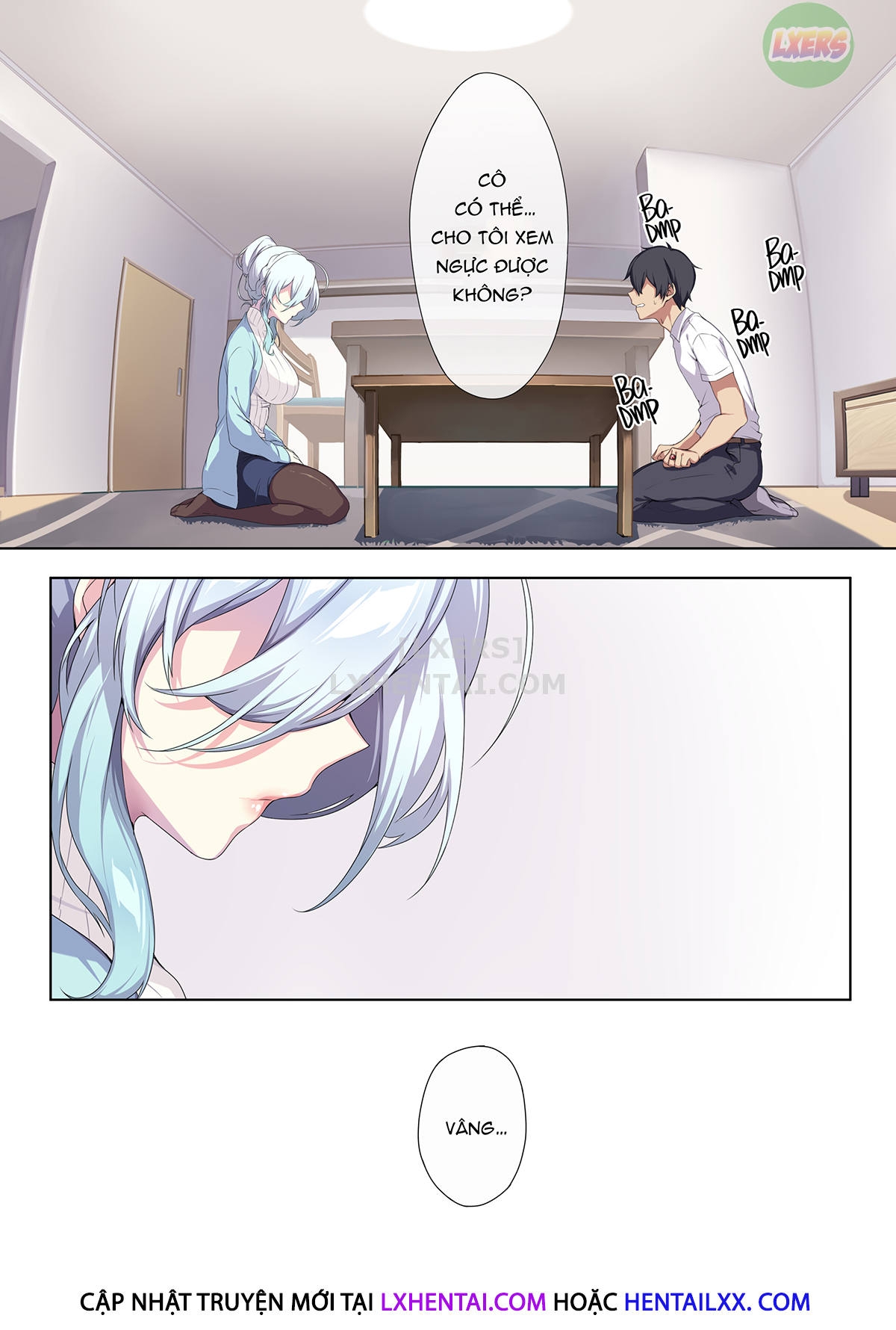 Đọc truyện hentai Hitozukiai Ga Nigate Na Miboujin No Yukionna-San To Noroi No Yubiwa - Oneshot - Không che