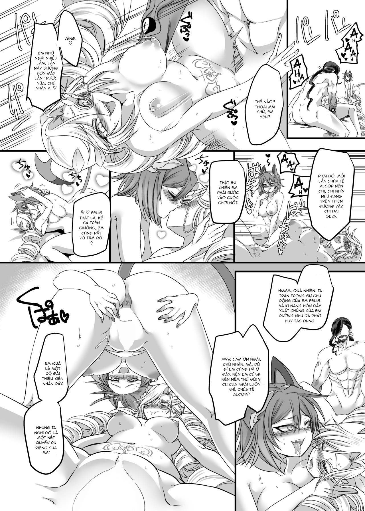 Đọc truyện hentai Biệt đội mãnh thú hoàng đạo Xích hổ - Oneshot