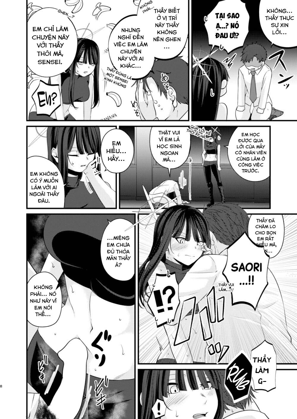 Đọc truyện hentai Công việc thứ hai của Saori. (Blue Archive) - Oneshot