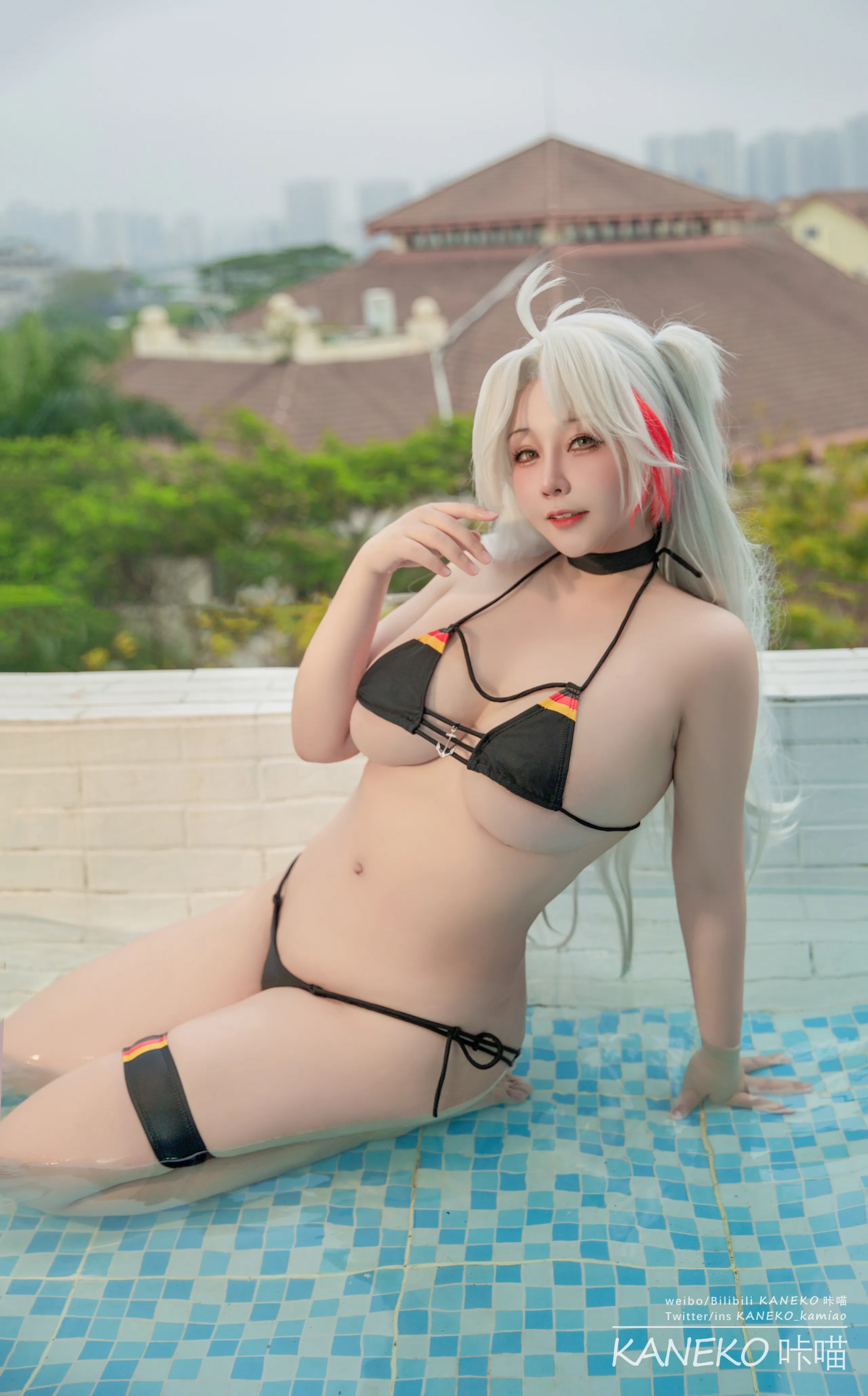 Đọc truyện hentai Tuyển tập Albums siêu phẩm Cosplay - Chap 1128 - KANEKO - Azur Lane Prince Eugen Swimsuit