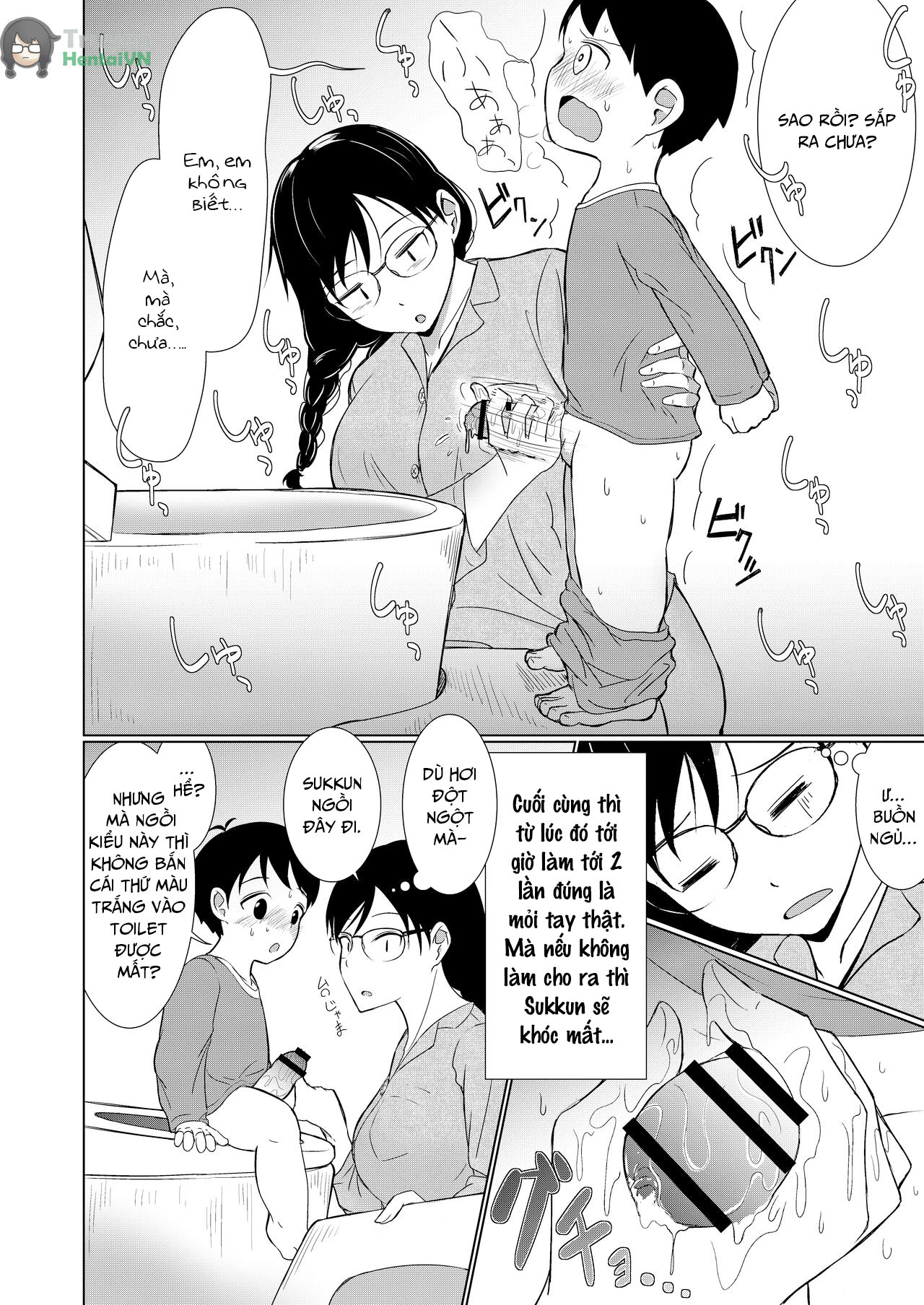 Đọc truyện hentai Chị gái đơn điệu ơi cố lên! Việc chăm sóc cậu  bé khi lần đầu cương cứng thật mệt mỏi - Oneshot