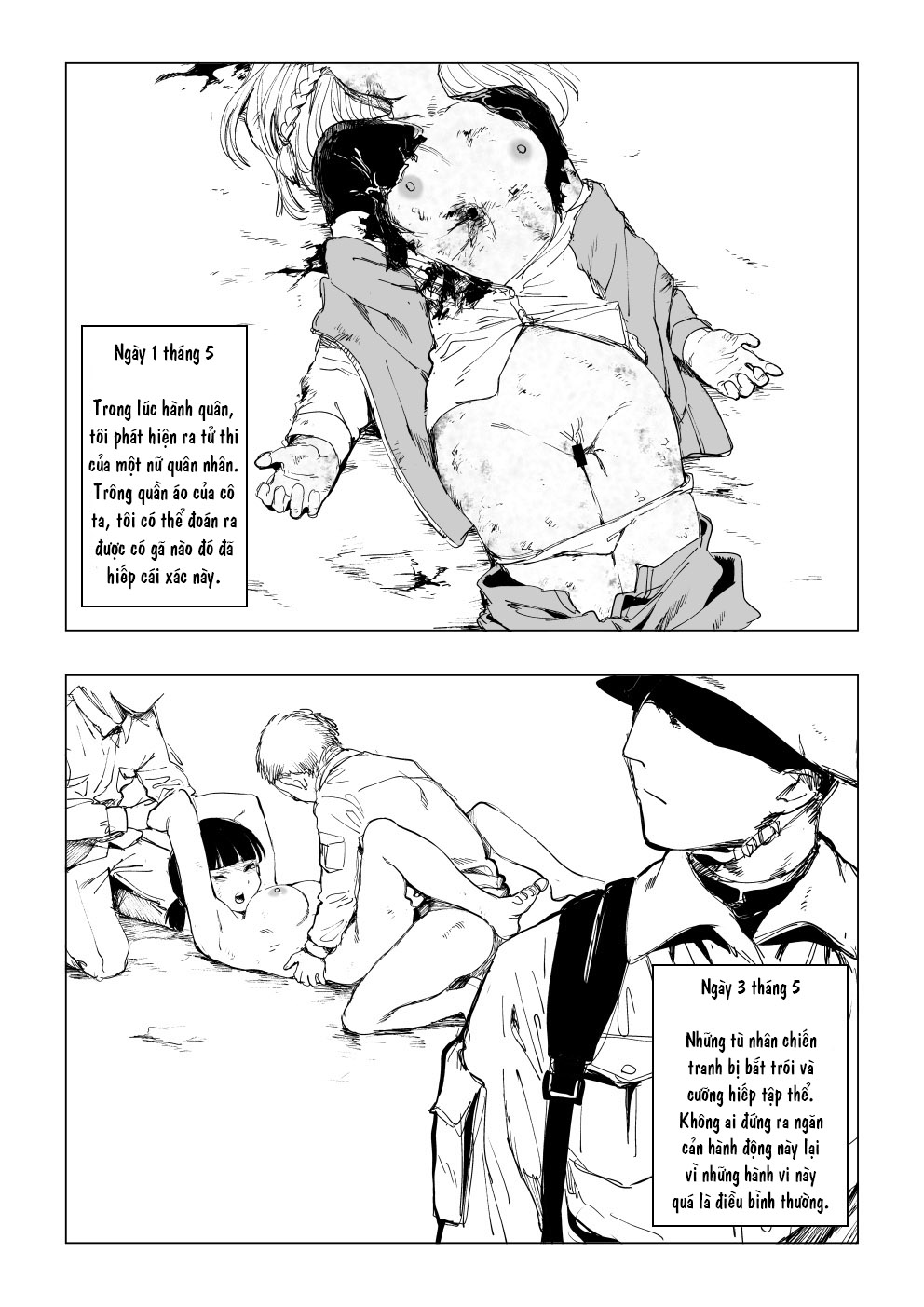 Đọc truyện hentai Tuyển Tập Truyện Ngắn Về Chiến Tranh Của Kubikiri - Hồi Ức Của Binh Nhì Blaauw - Fallen on the Battlefield - The Memoirs of Private First Class Blaauw