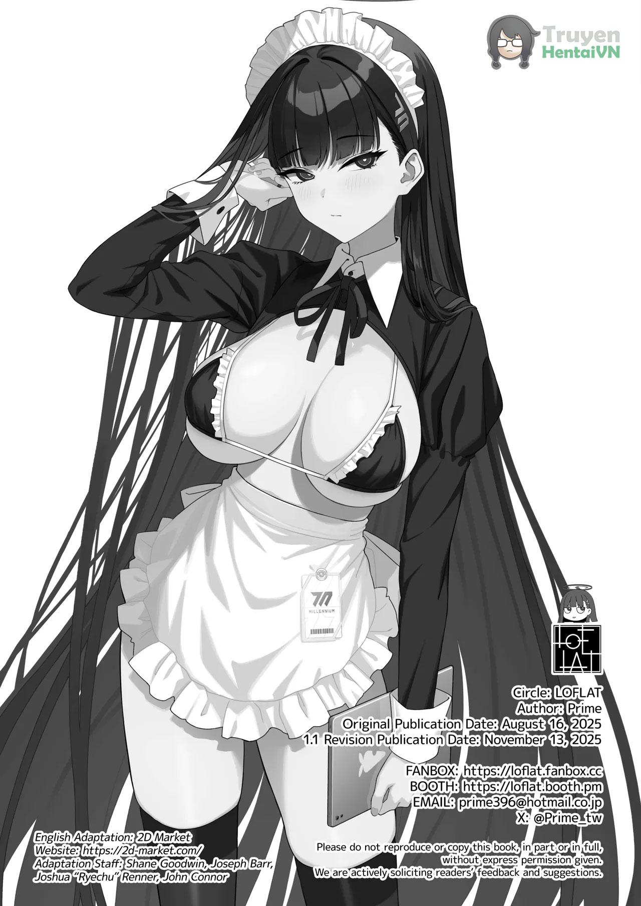 Đọc truyện hentai Tsukatsuki Rio no Maid Seikatsu (Blue Archive) - Oneshot