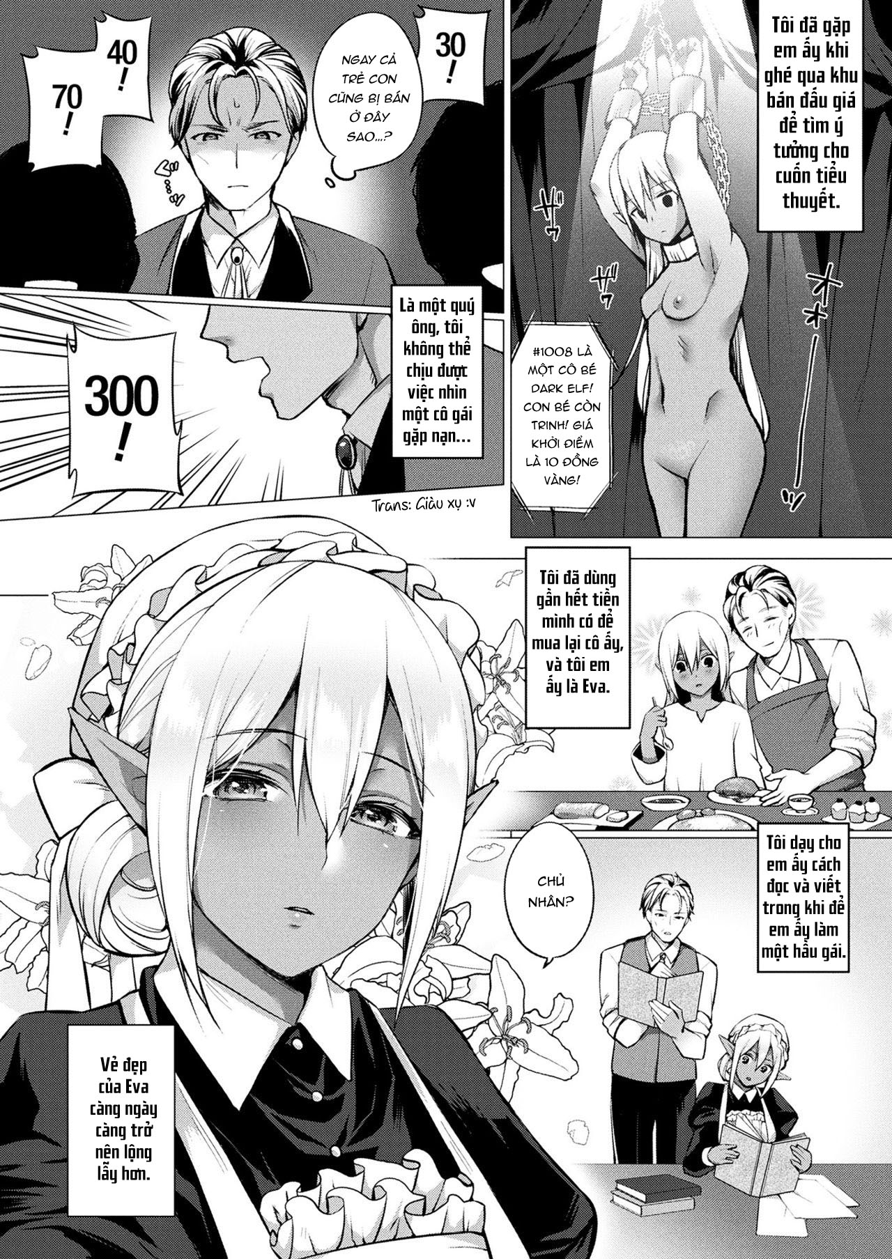 Đọc truyện hentai Chuyện tình của nàng Dark Elf - Oneshot