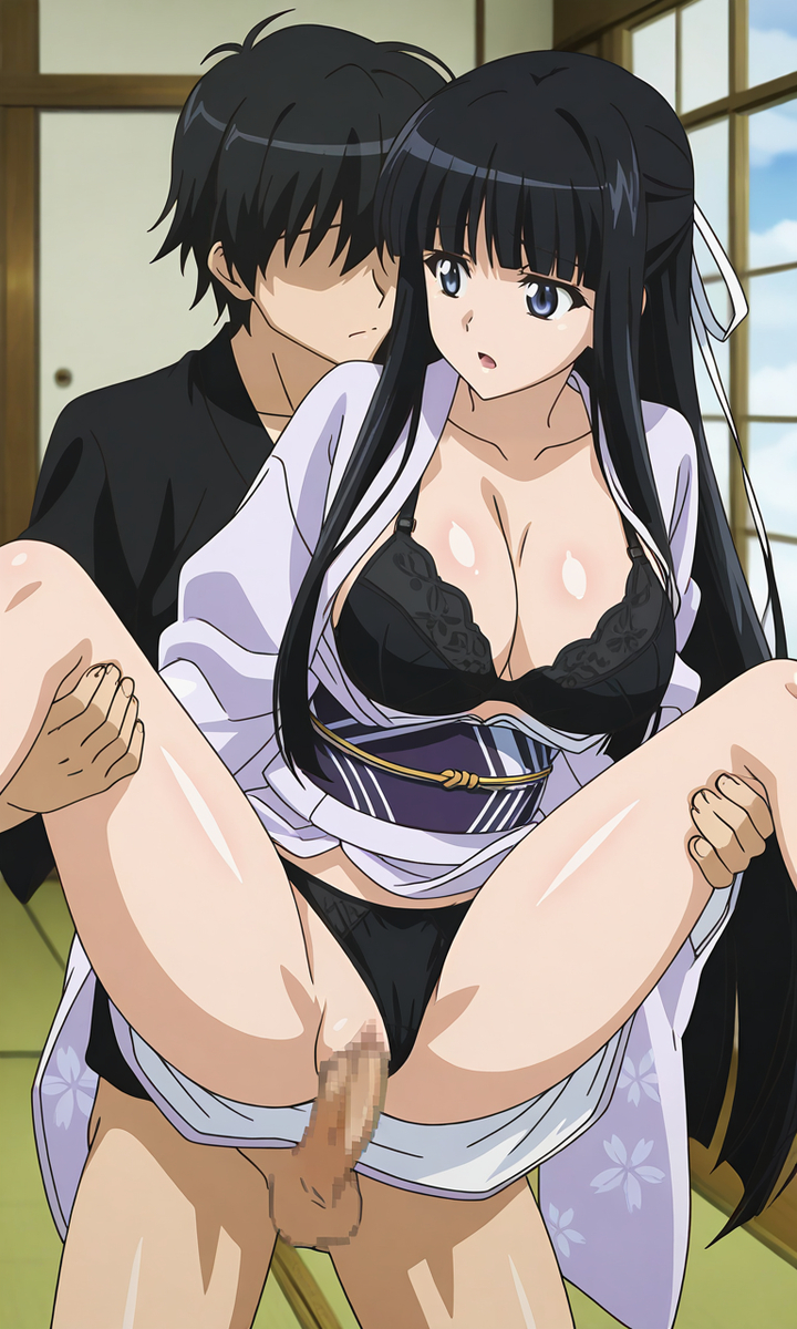 Đọc truyện hentai Tuyển tập Albums Art hentai - Chap 470 - Half-naked sex with Ichiyo-chan in a kimono