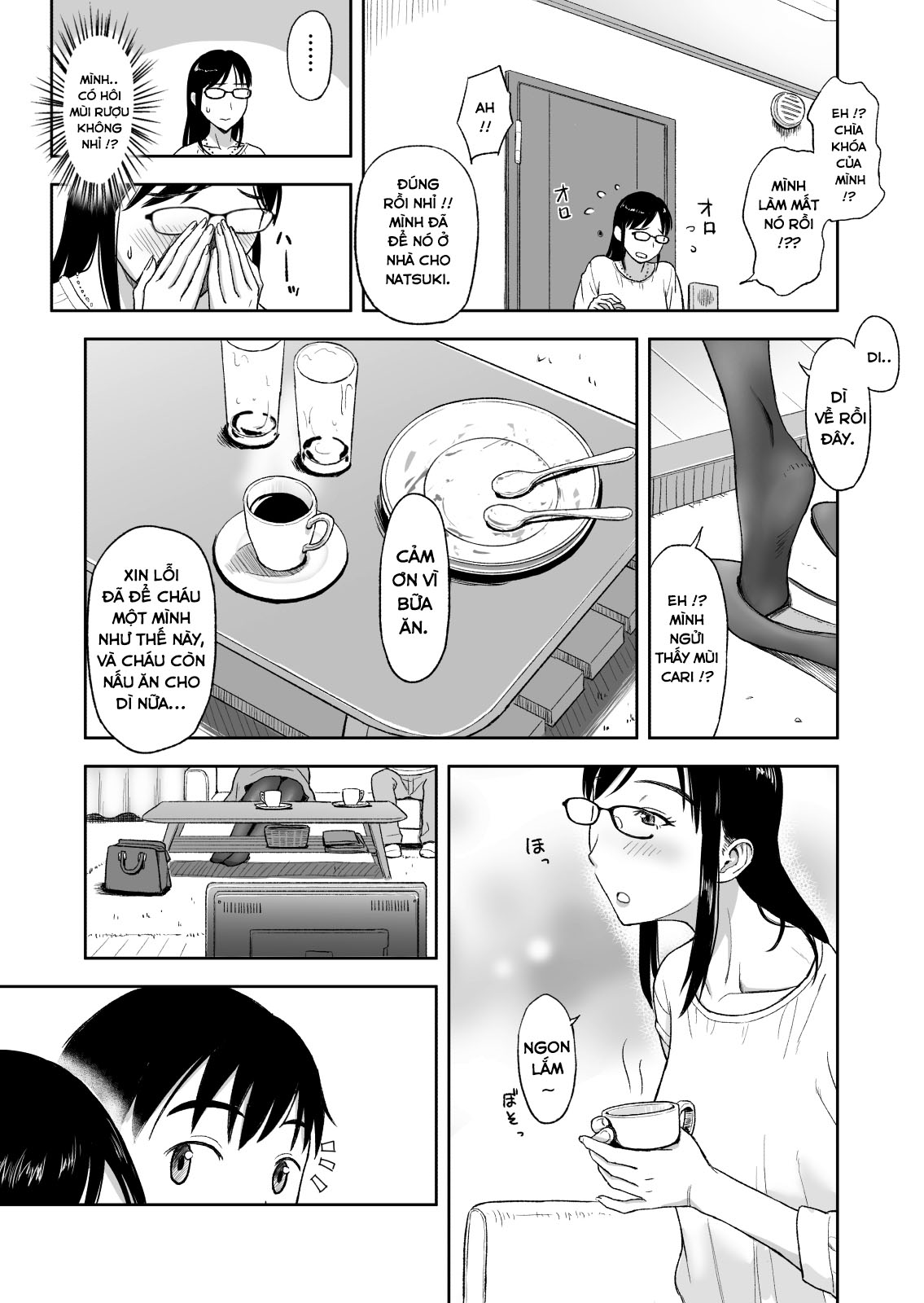 Đọc truyện hentai Konkatsu ni Hagemu Oba wa Oi ni Motomerarete Choppiri Ureshii. - Oneshot