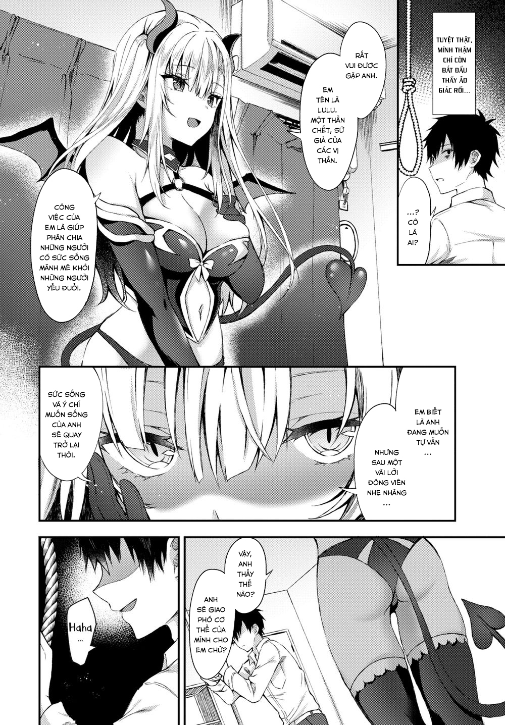 Đọc truyện hentai I Tried to End it All But a Demon Girl Show Up - Oneshot [Không Che]