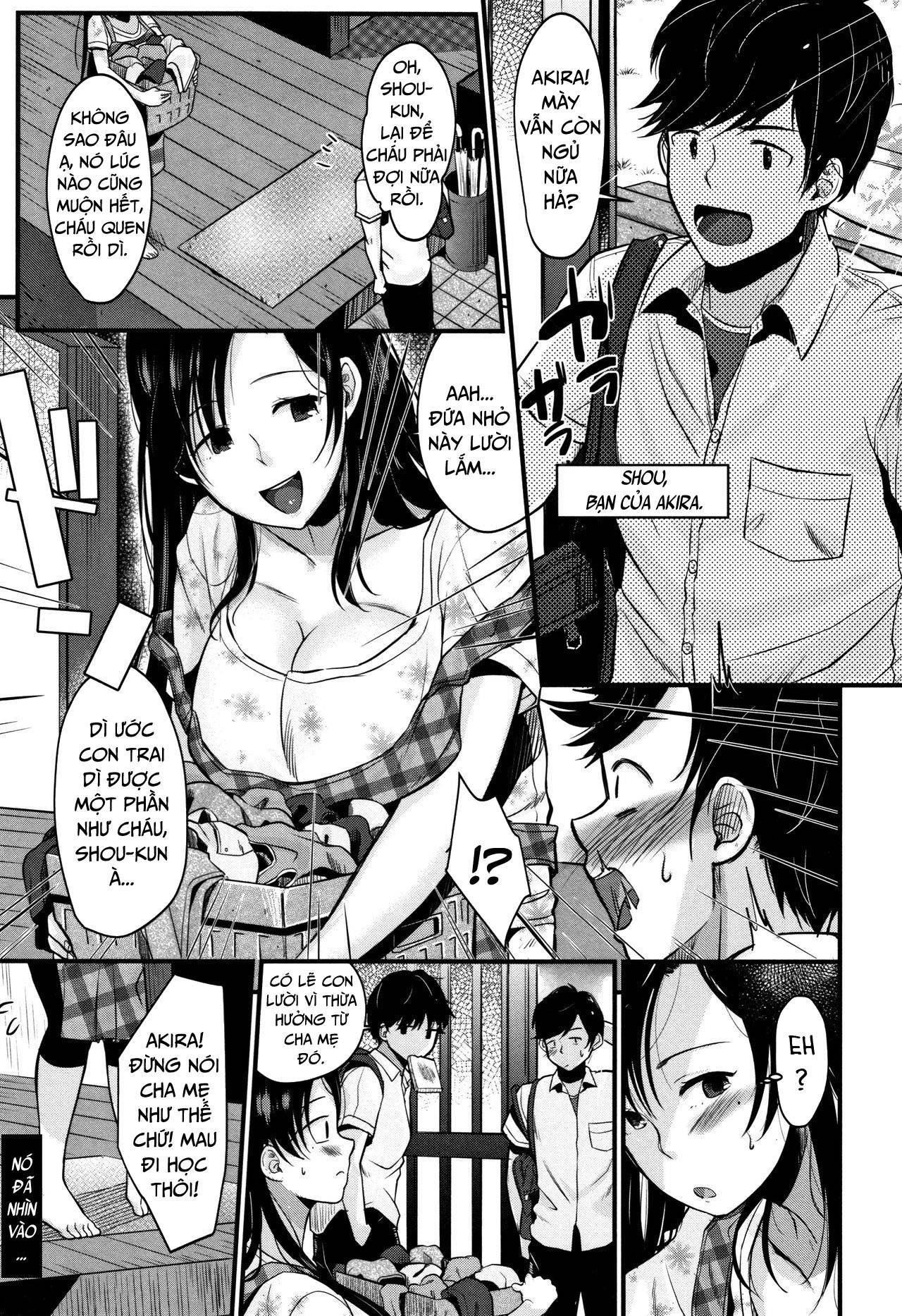 Đọc truyện hentai Kyonyuu Mama no Onayami Kaiketsu Saku!? - Oneshot