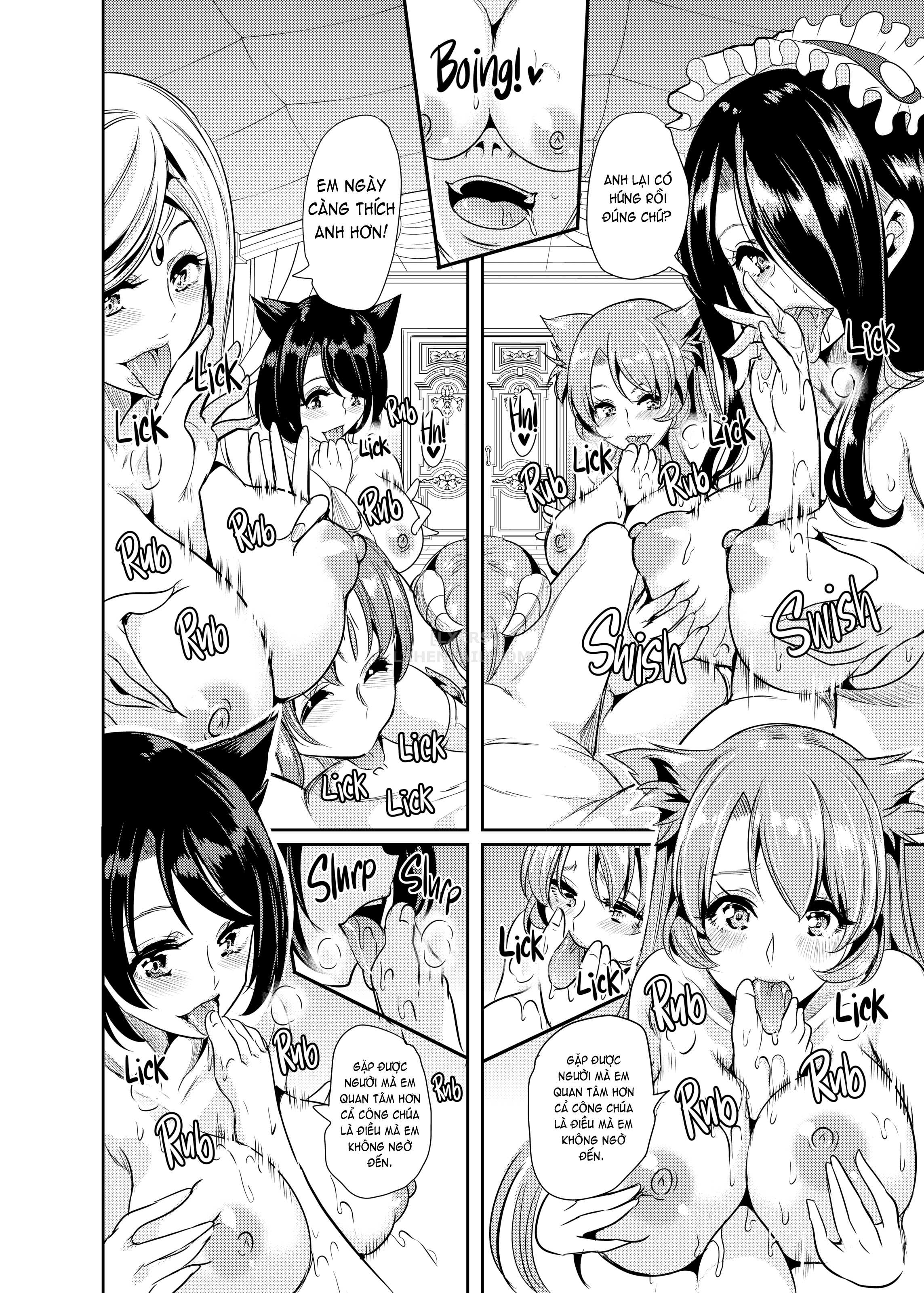 Đọc truyện hentai My Harem in Another World Collection - Chap 4 - Eight-Way Huge Cat Orgy!