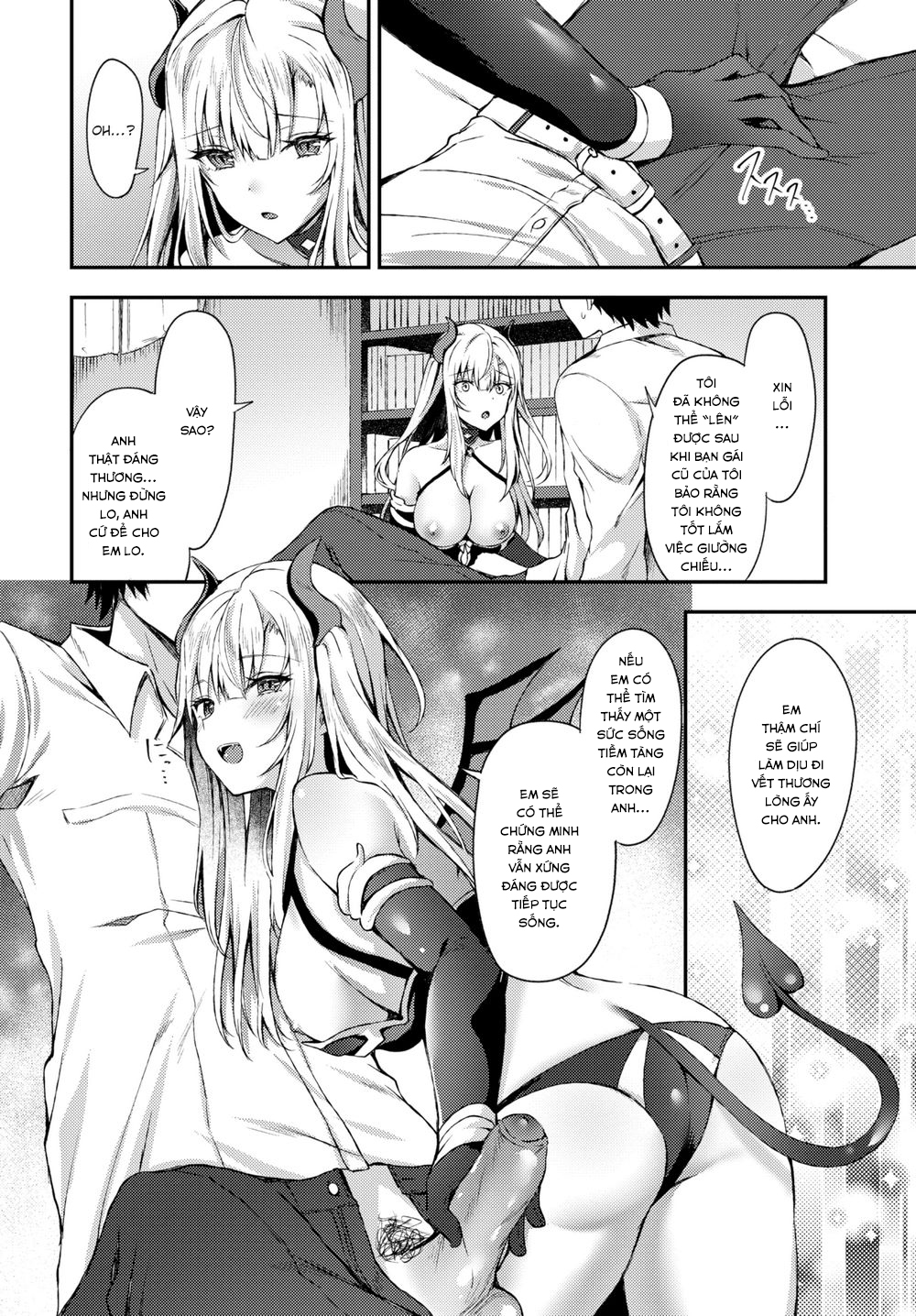 Đọc truyện hentai I Tried to End it All But a Demon Girl Show Up - Oneshot [Không Che]