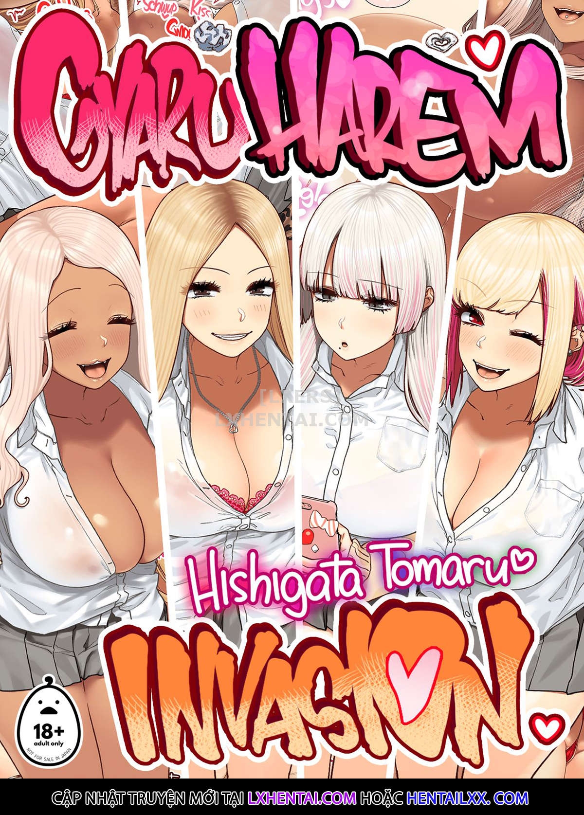Đọc truyện hentai Oshikake Bakunyuu Gal Harem Seikatsu! - Oneshot