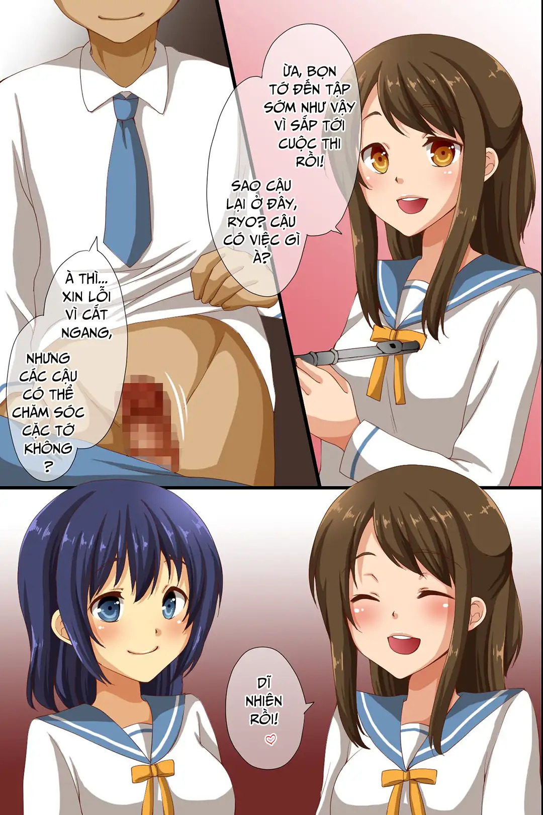 Đọc truyện hentai Thống trị cả ngôi trường - Mọi người đều bị thôi miên - Chap 2A