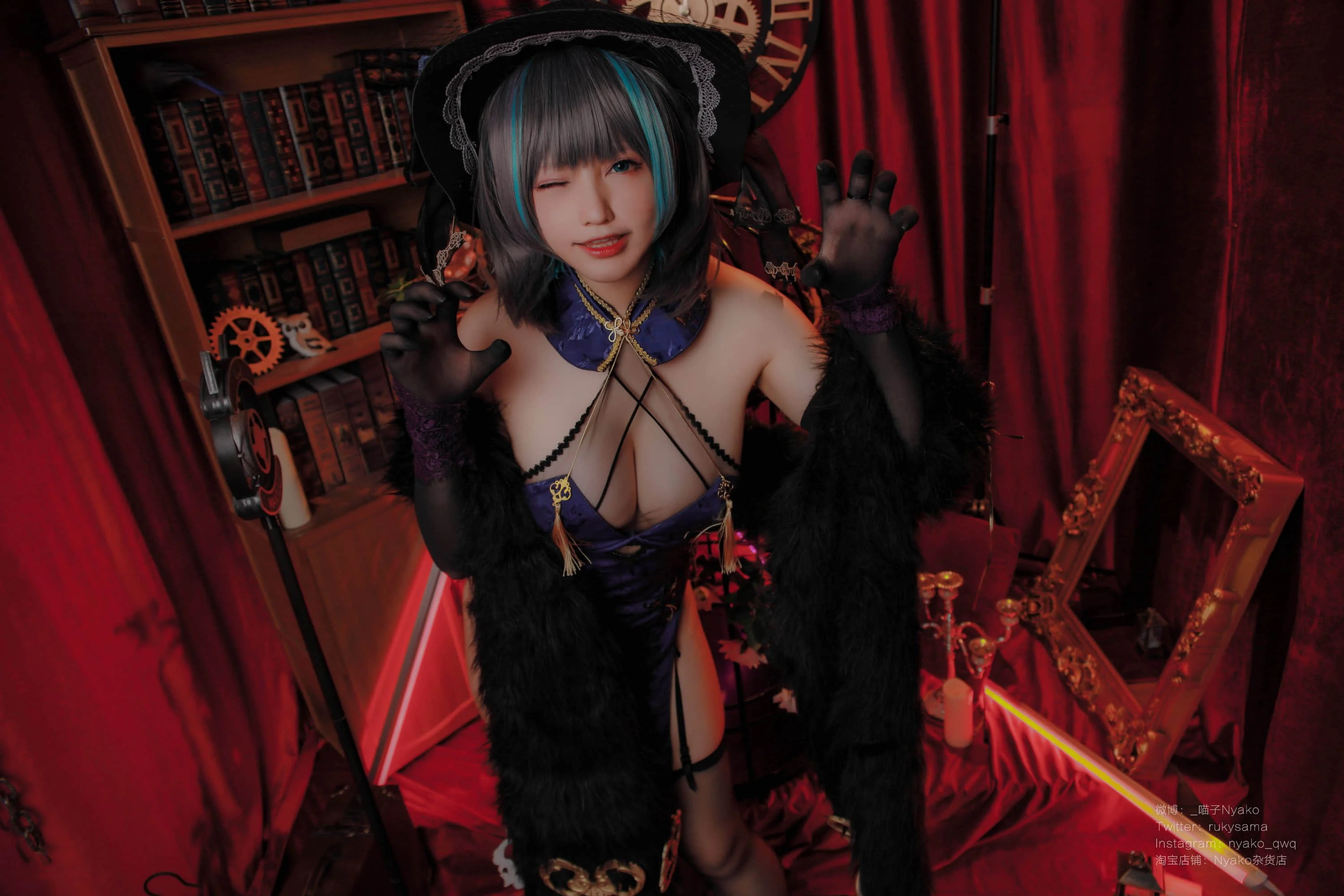 Đọc truyện hentai Tuyển tập Albums siêu phẩm Cosplay - Chap 808 - Nyako - Cheshire Cheongsam