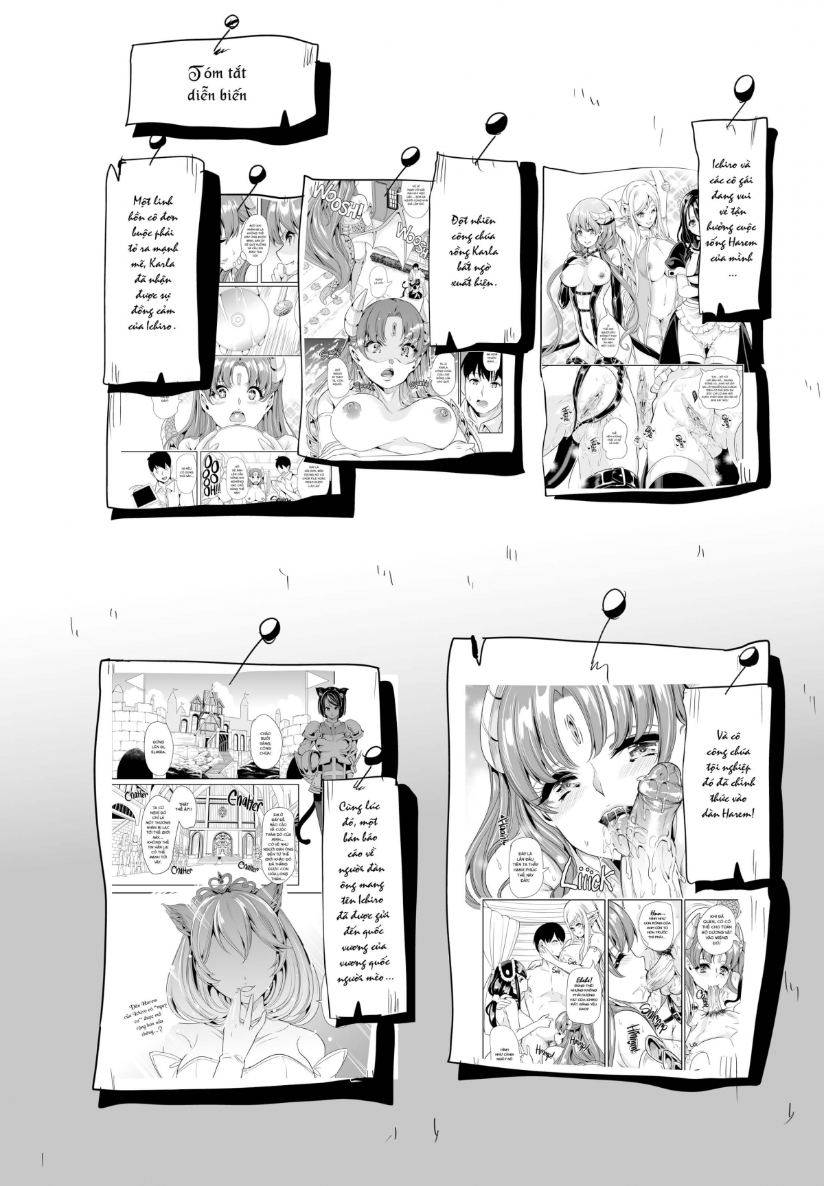 Đọc truyện hentai Dàn Harem tại dị giới - Chap 3(A)