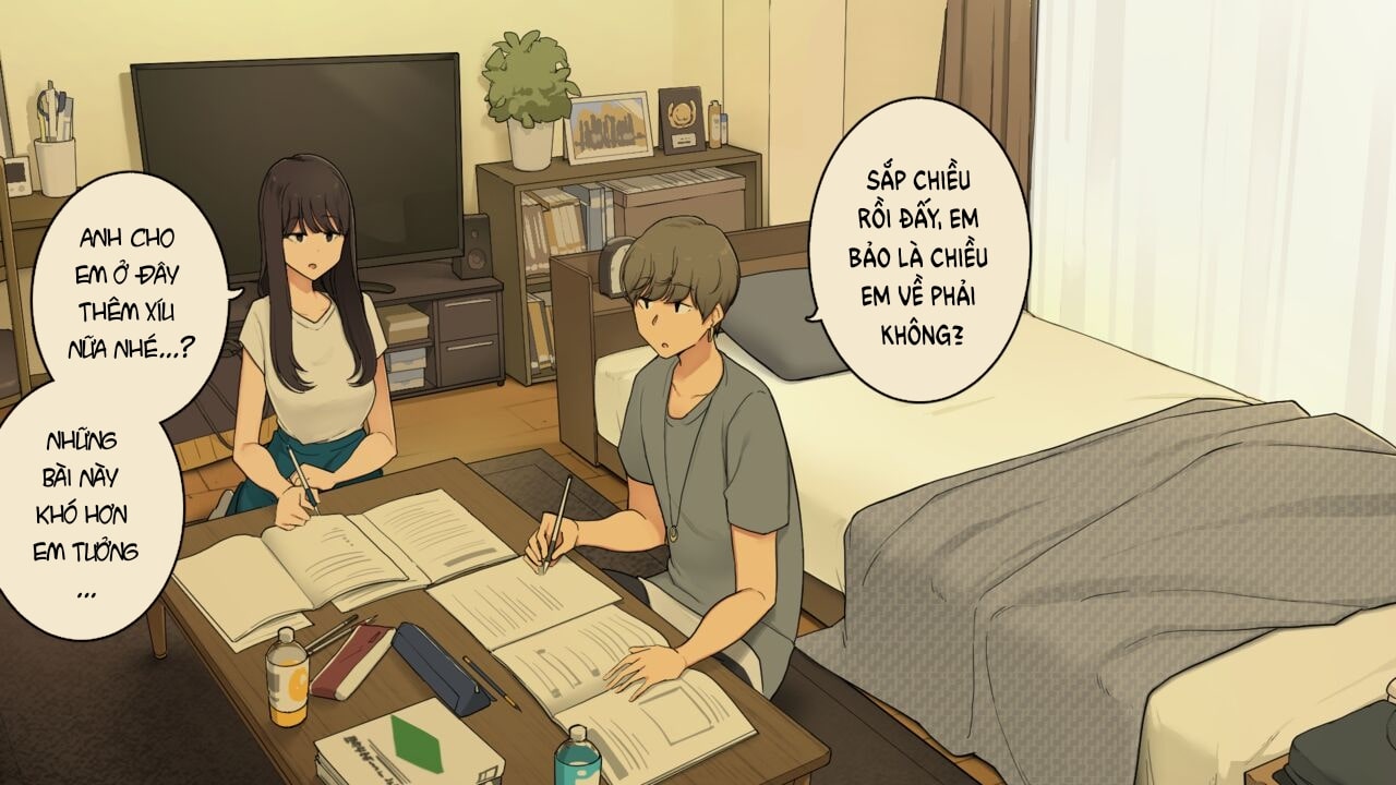 Đọc truyện hentai Học Nhóm Cùng Senpai - Oneshot