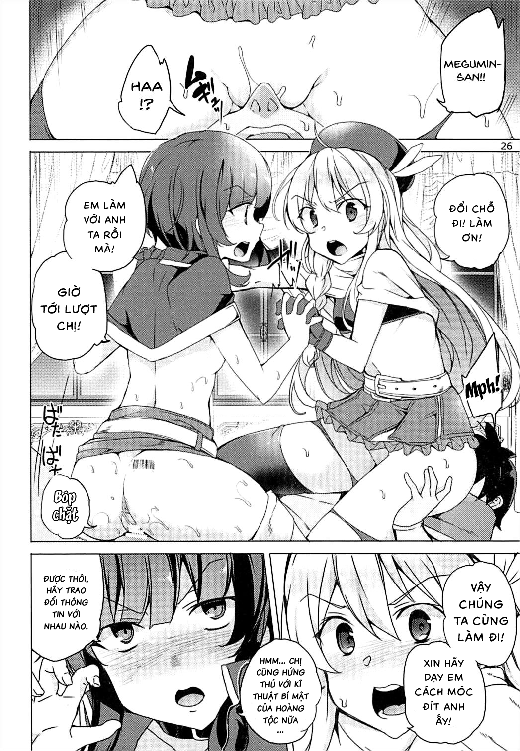 Đọc truyện hentai Kìa! Băng trộm của Megumin tái xuất! - Oneshot